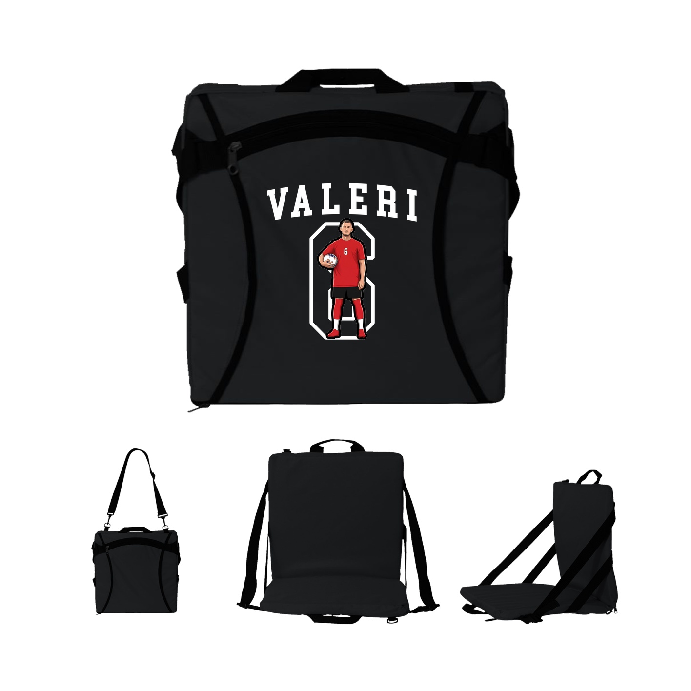 Folding Stadium Seat — Shirsey in Black