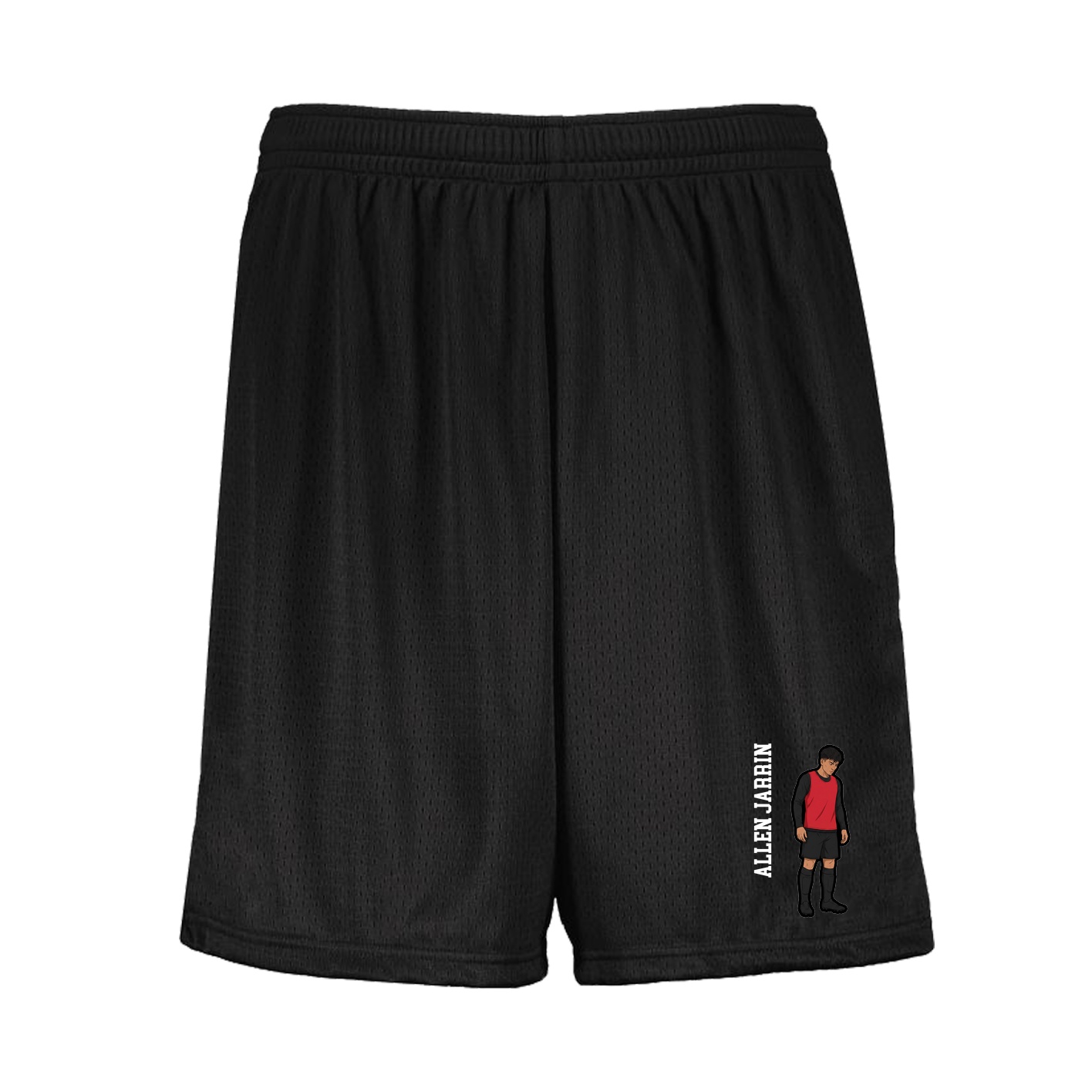 Shorts — Name Vertical in Black