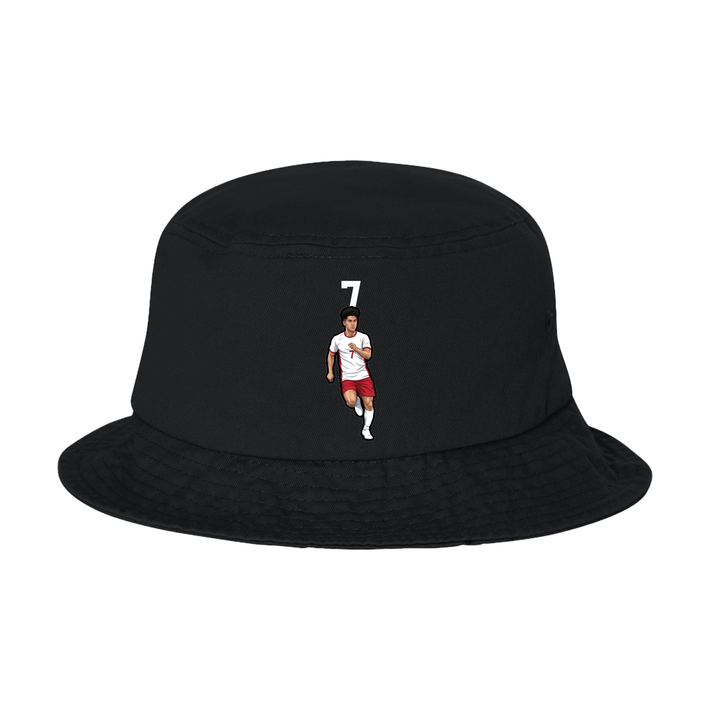 Bucket Cap — Number Top in Black
