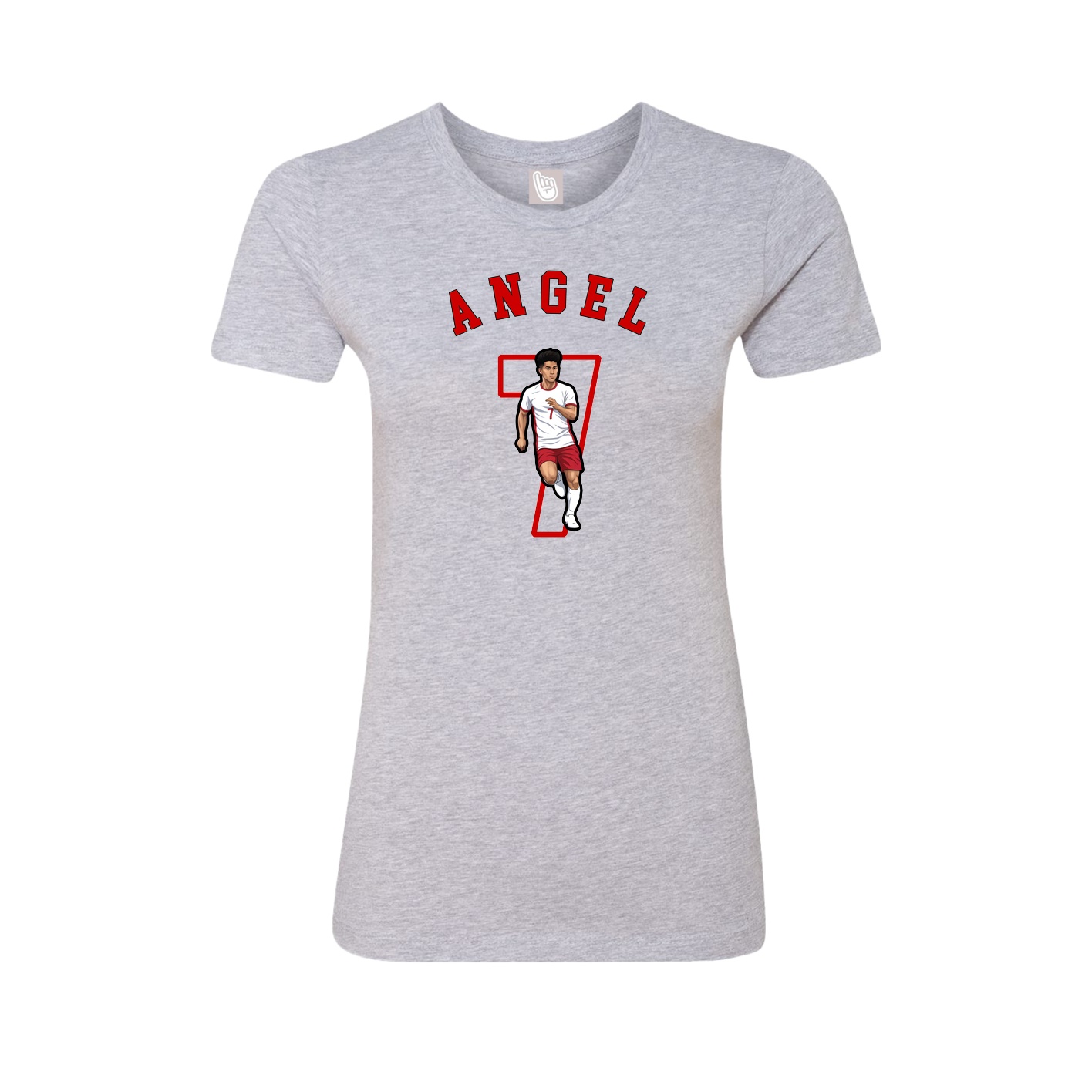 Fitted Women's Tee — Shirsey Arch in Grey