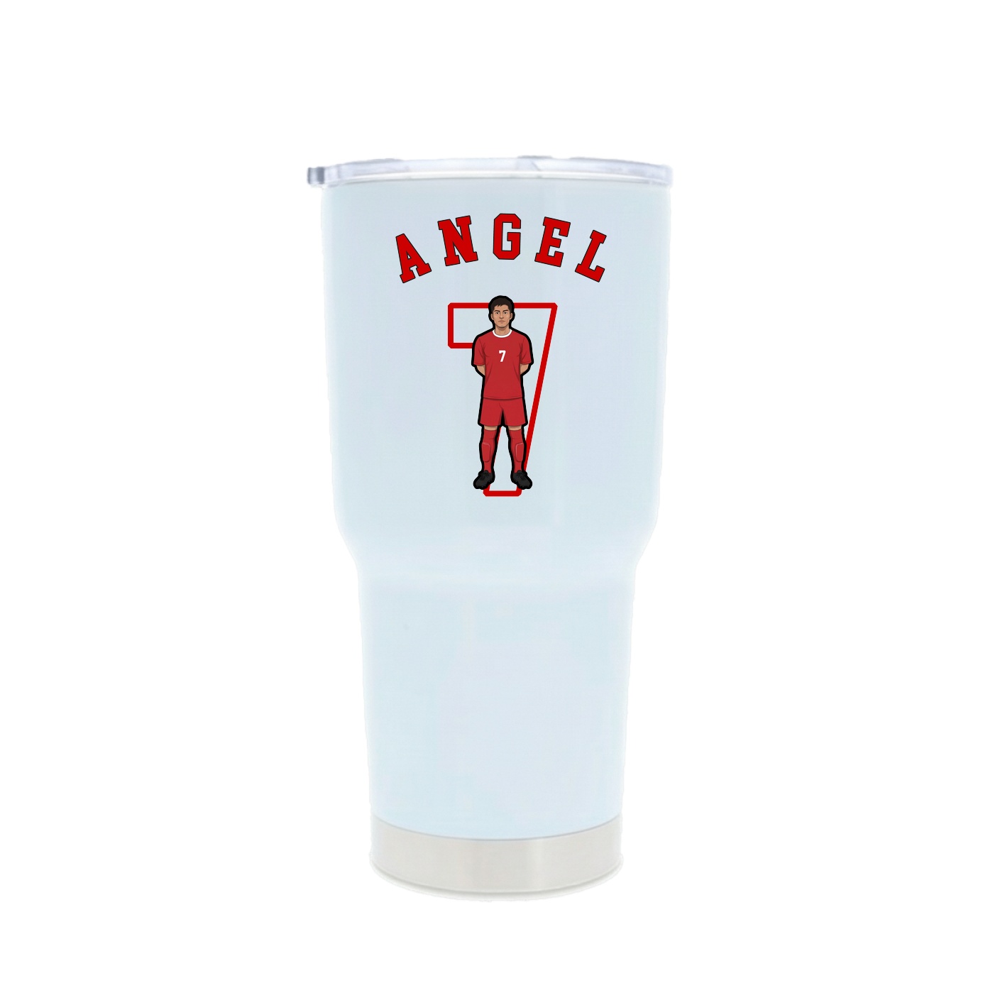 30oz Stainless Steel Tumbler — Shirsey Arch in White
