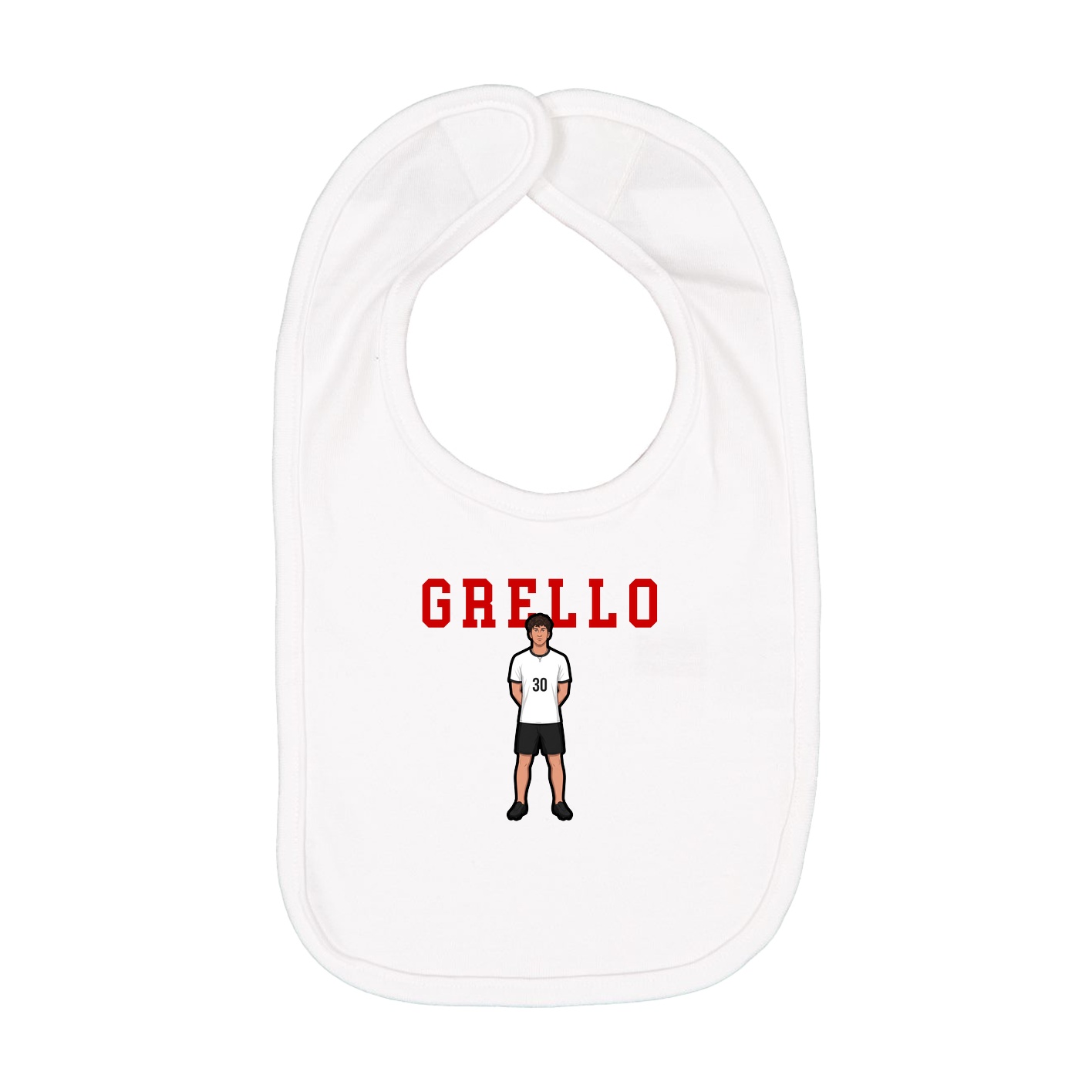 Infant Bib — Shirsey in White