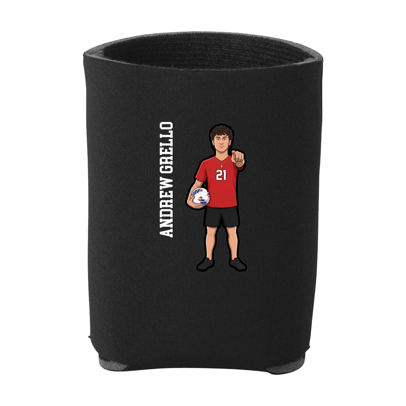 Can Holder — Name Vertical in Black
