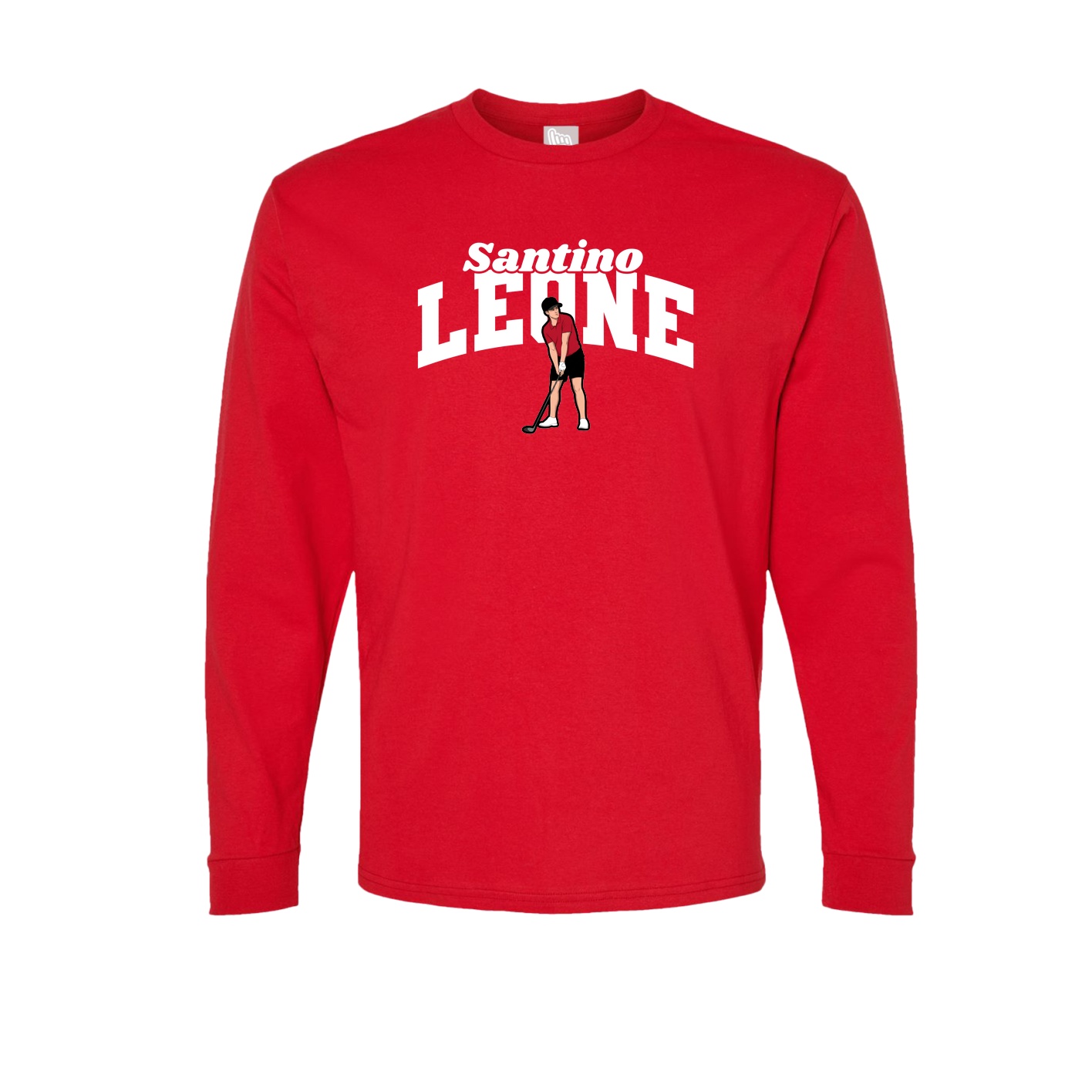 Long Sleeve Tee — Signature Arch in Red
