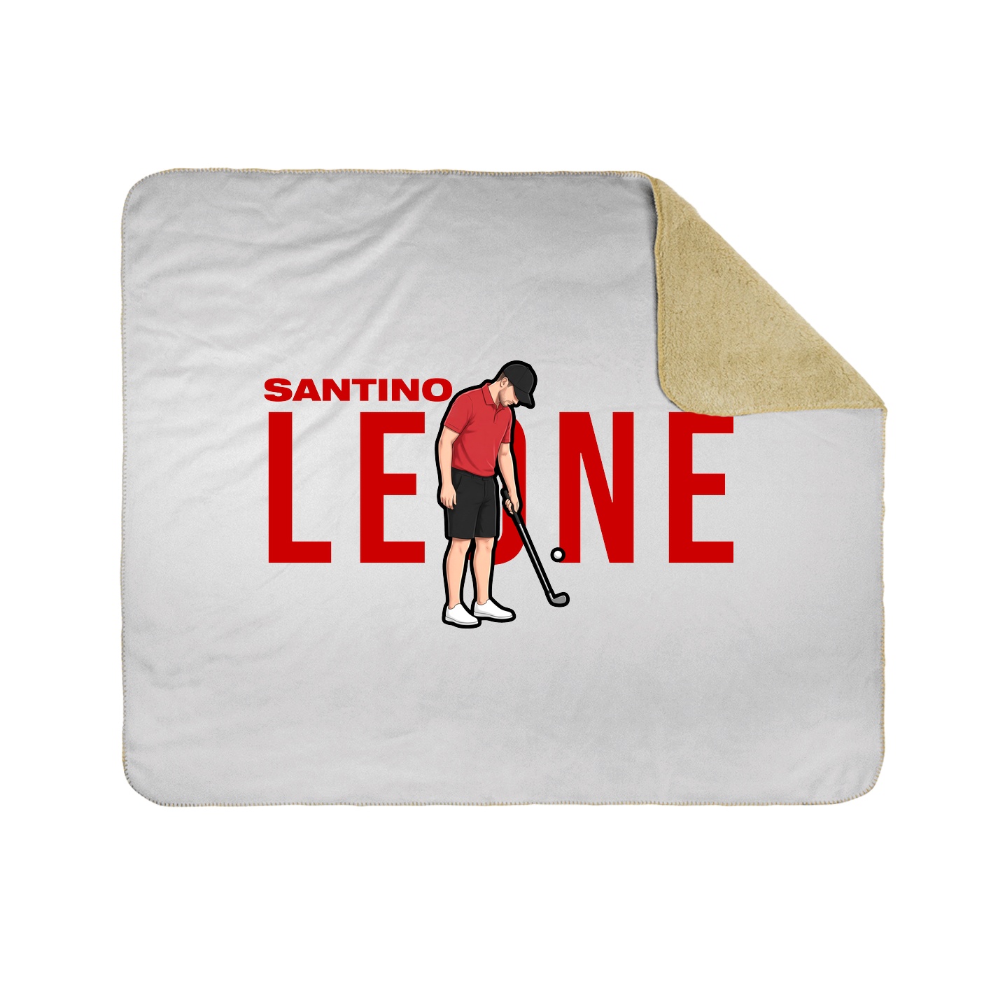 Throw Blanket — Player Name in White