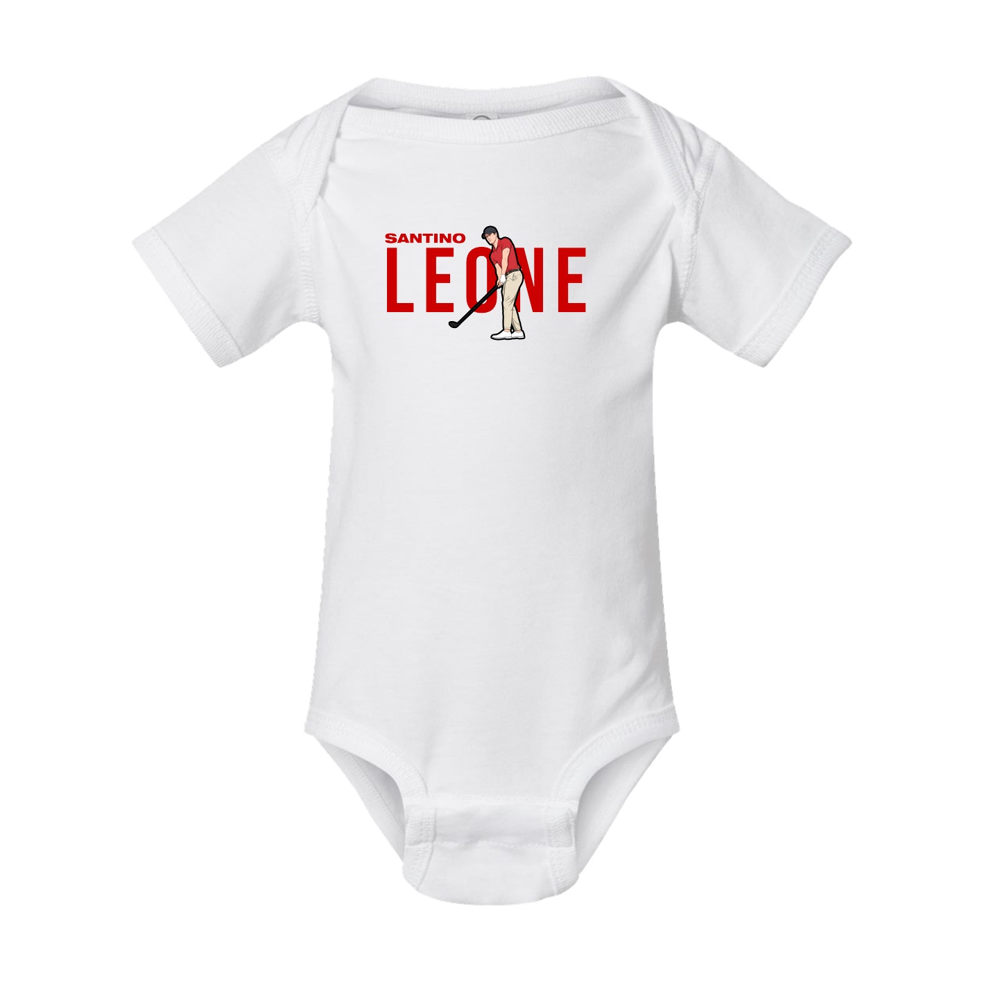 Baby Onesie — Player Name in White