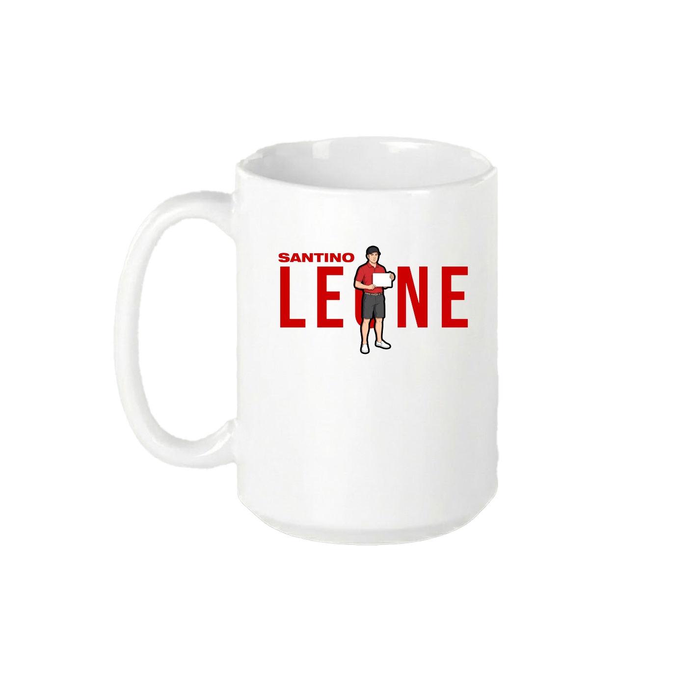 15oz Coffee Mug — Player Name in White