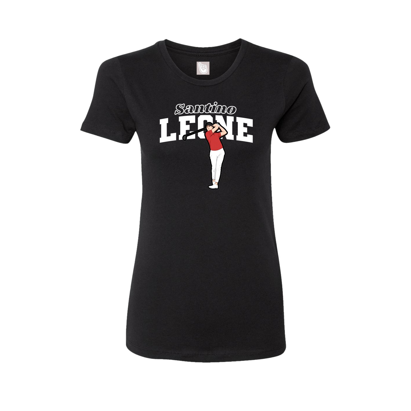 Womens Tee — Name Arch in Black