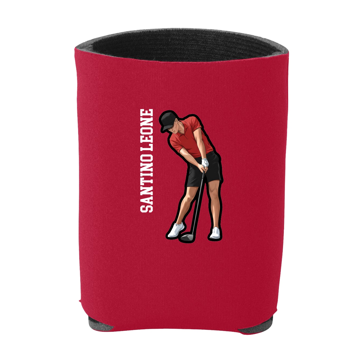 Can Holder — Name Vertical in Red