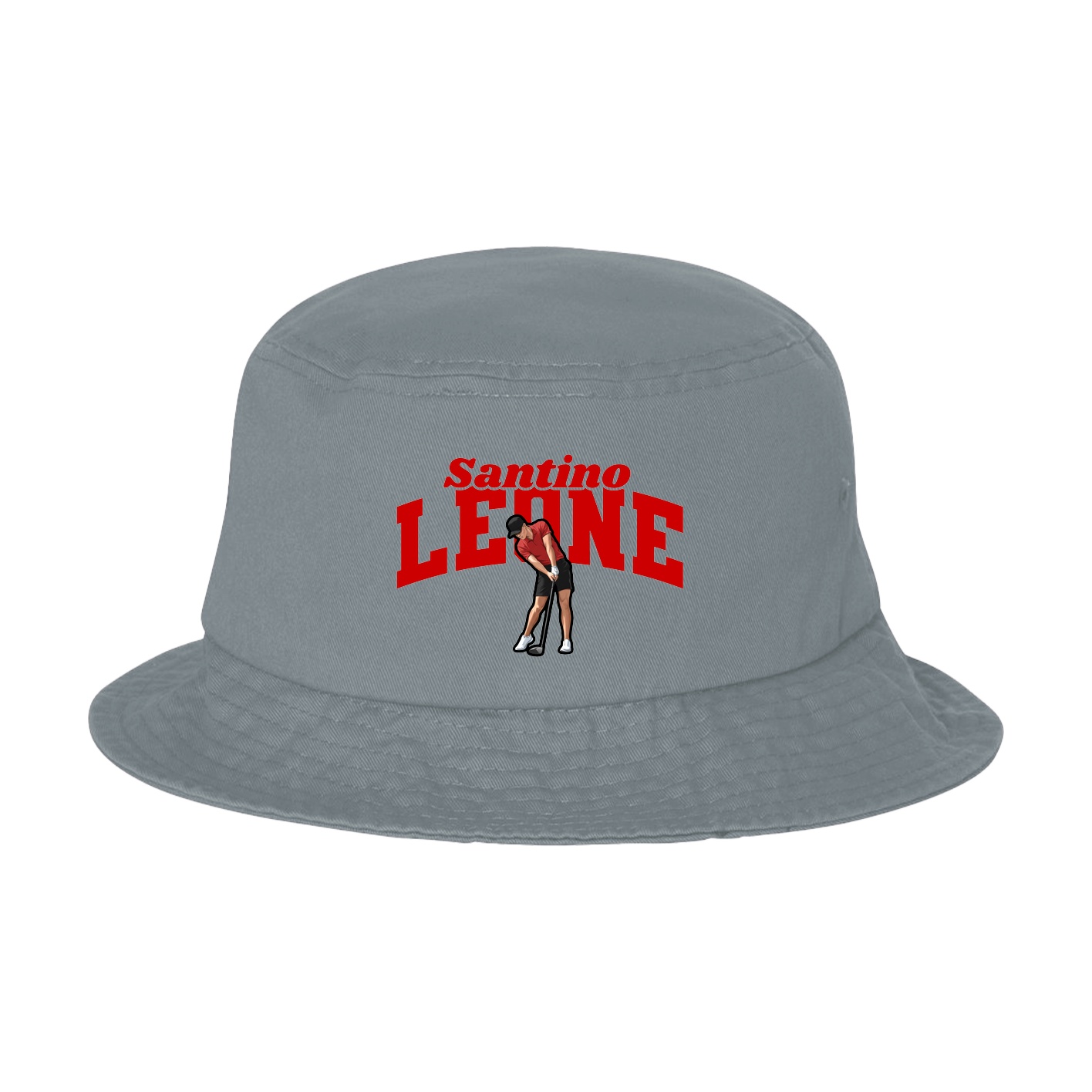 Bucket Cap — Signature Arch in Grey