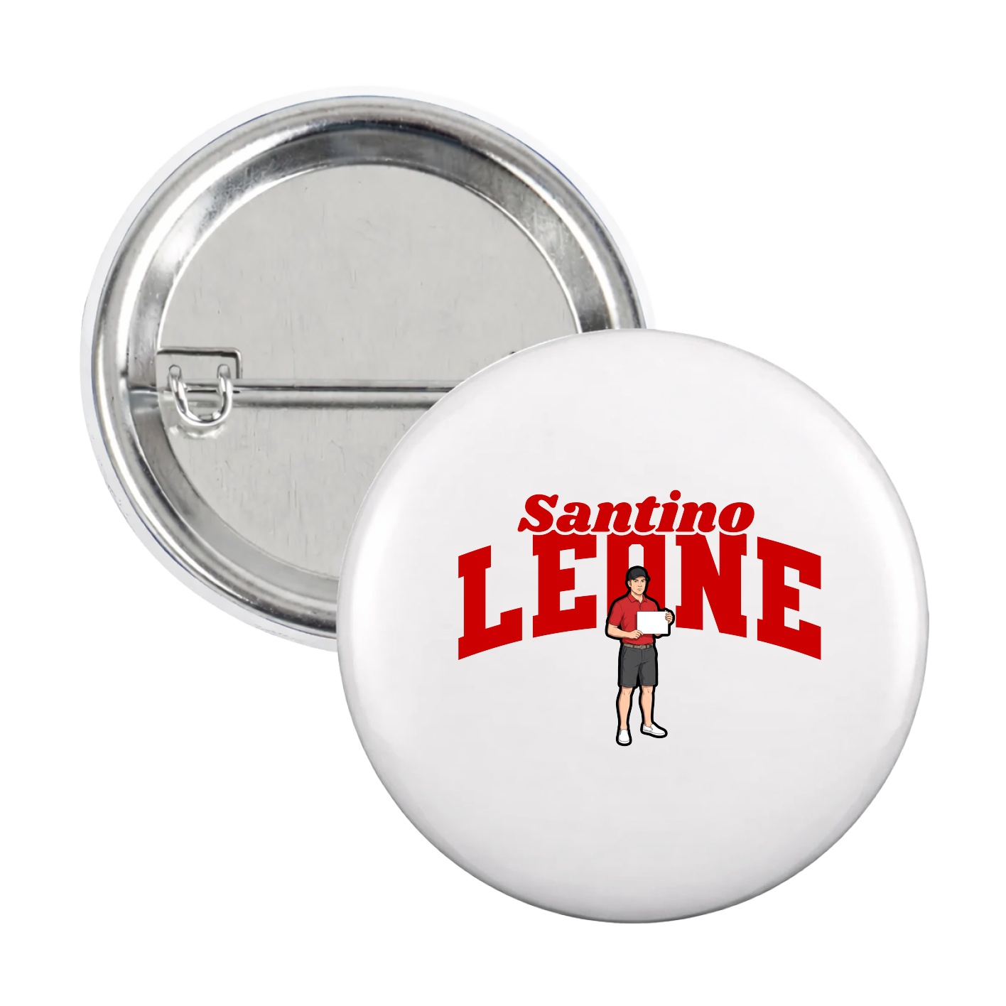 Game Day Button — Signature Arch in White