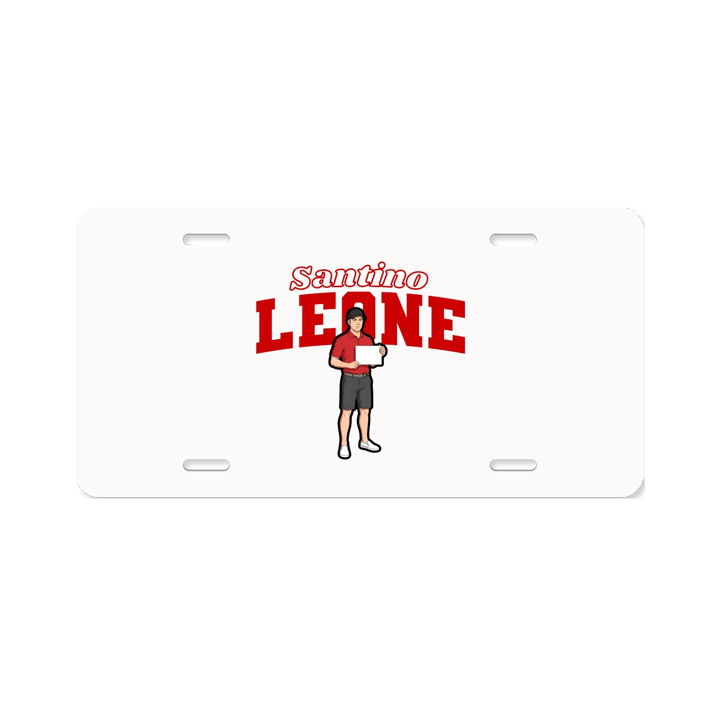 License Plate — Name Arch in Classic