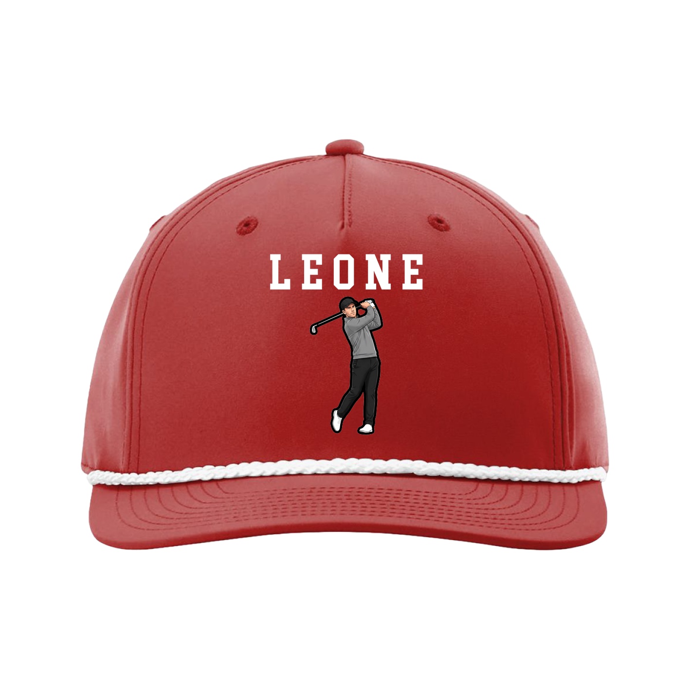 Five-Panel Classic Rope Cap — Shirsey in Red