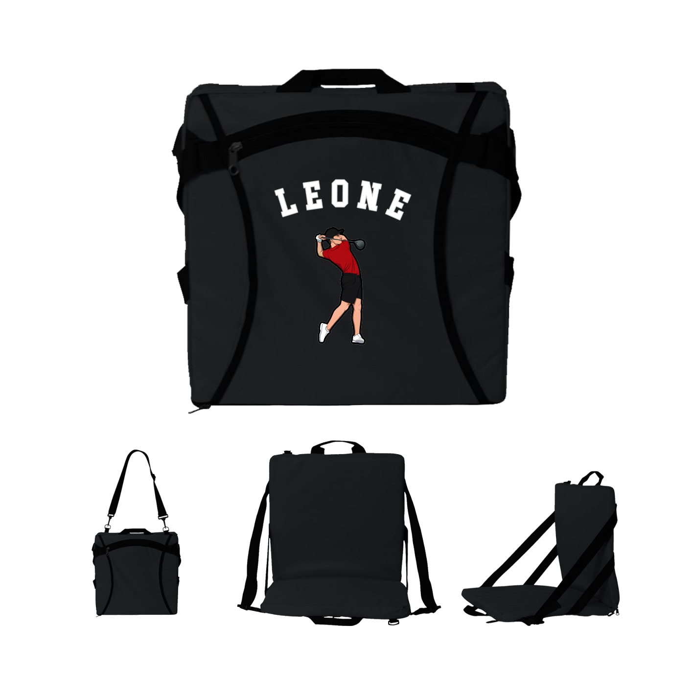 Folding Stadium Seat — Shirsey Arch in Black