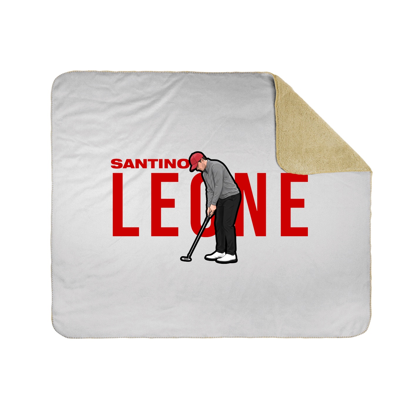 Throw Blanket — Player Name in White