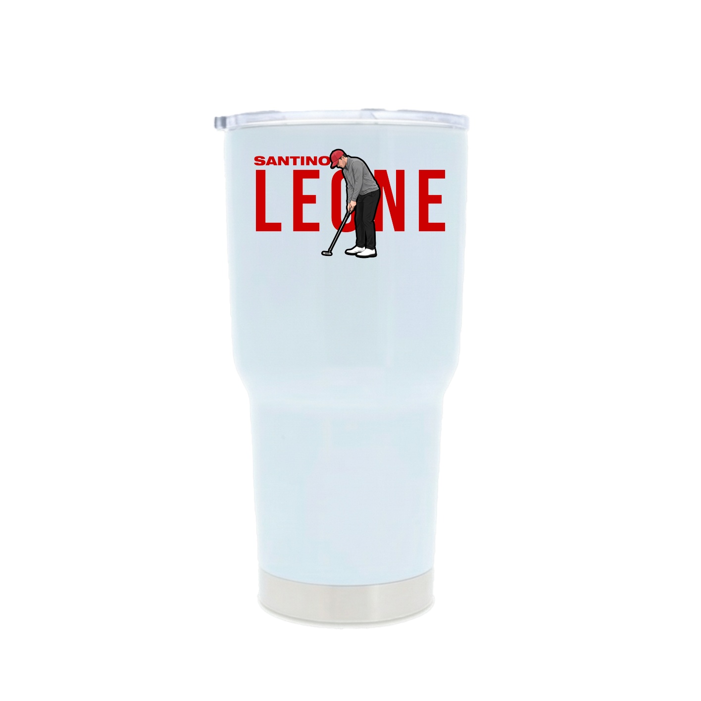 30oz Stainless Steel Tumbler — Player Name in White