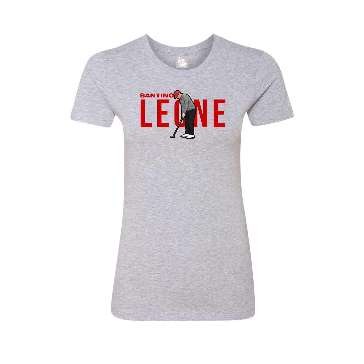 Womens Tee — Player Name in Grey