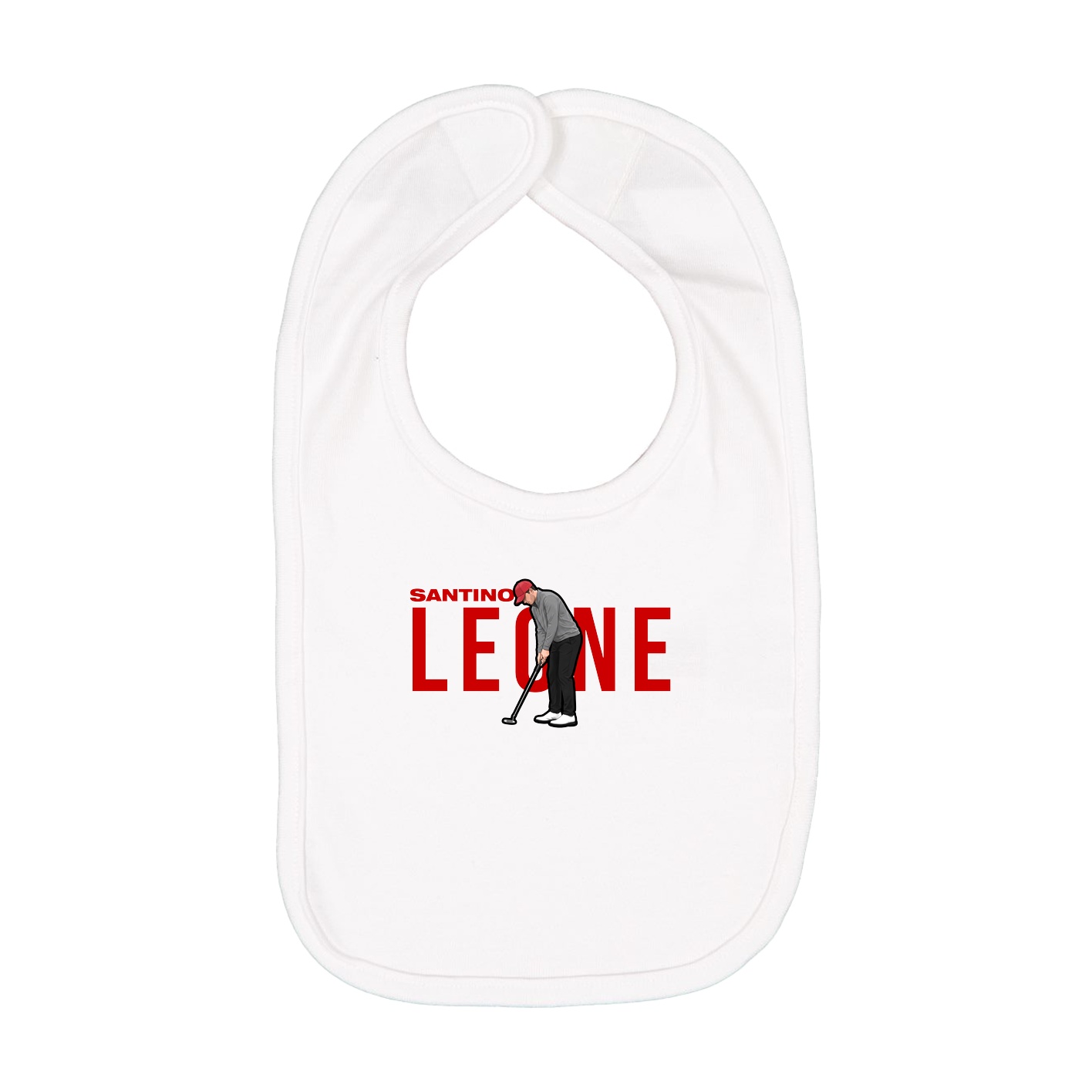 Infant Bib — Player Name in White