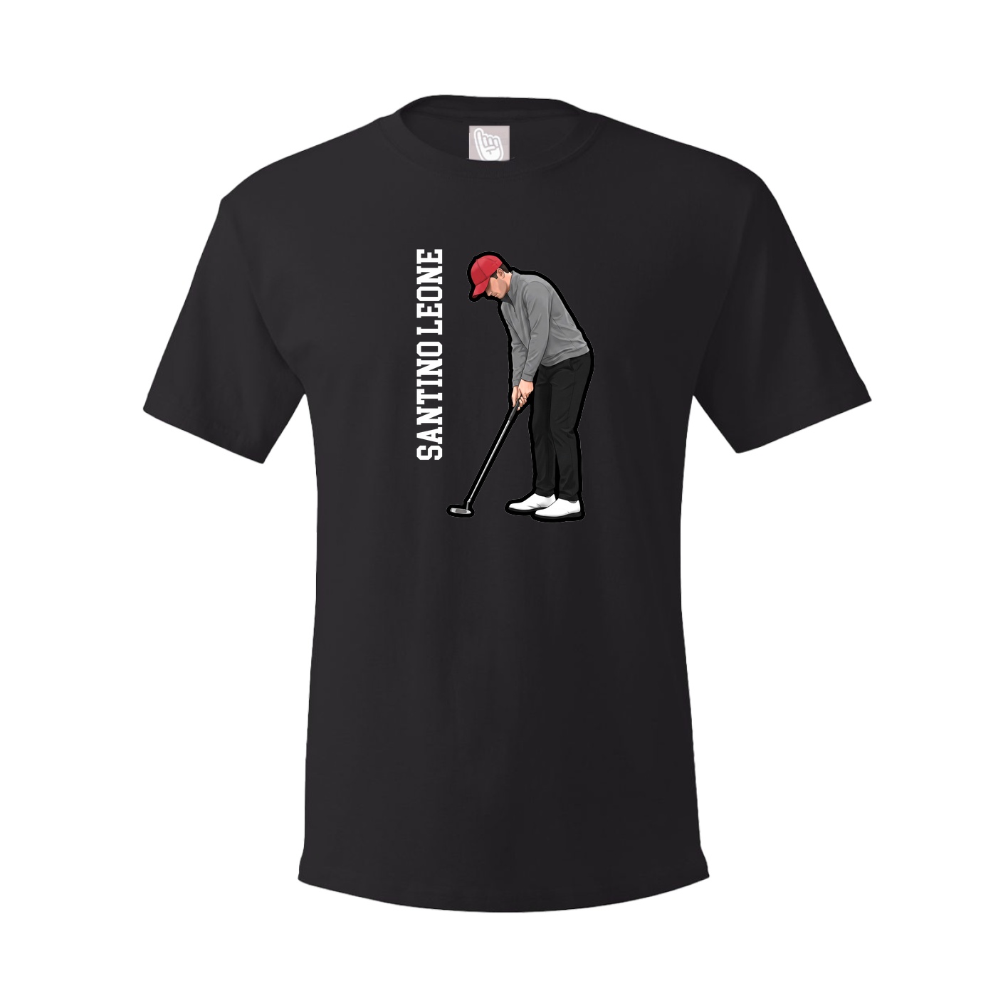 Youth Tee — Name Vertical in Black