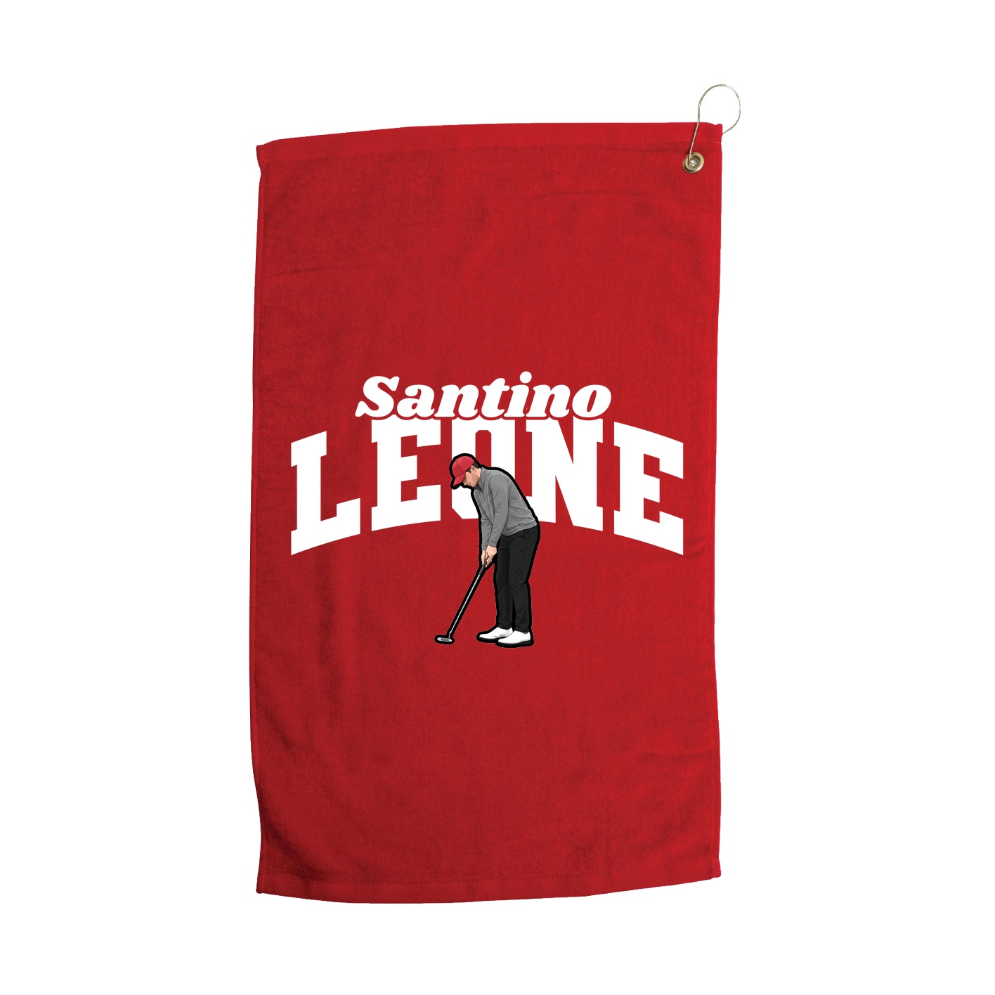 Golf Towel — Signature Arch in Red