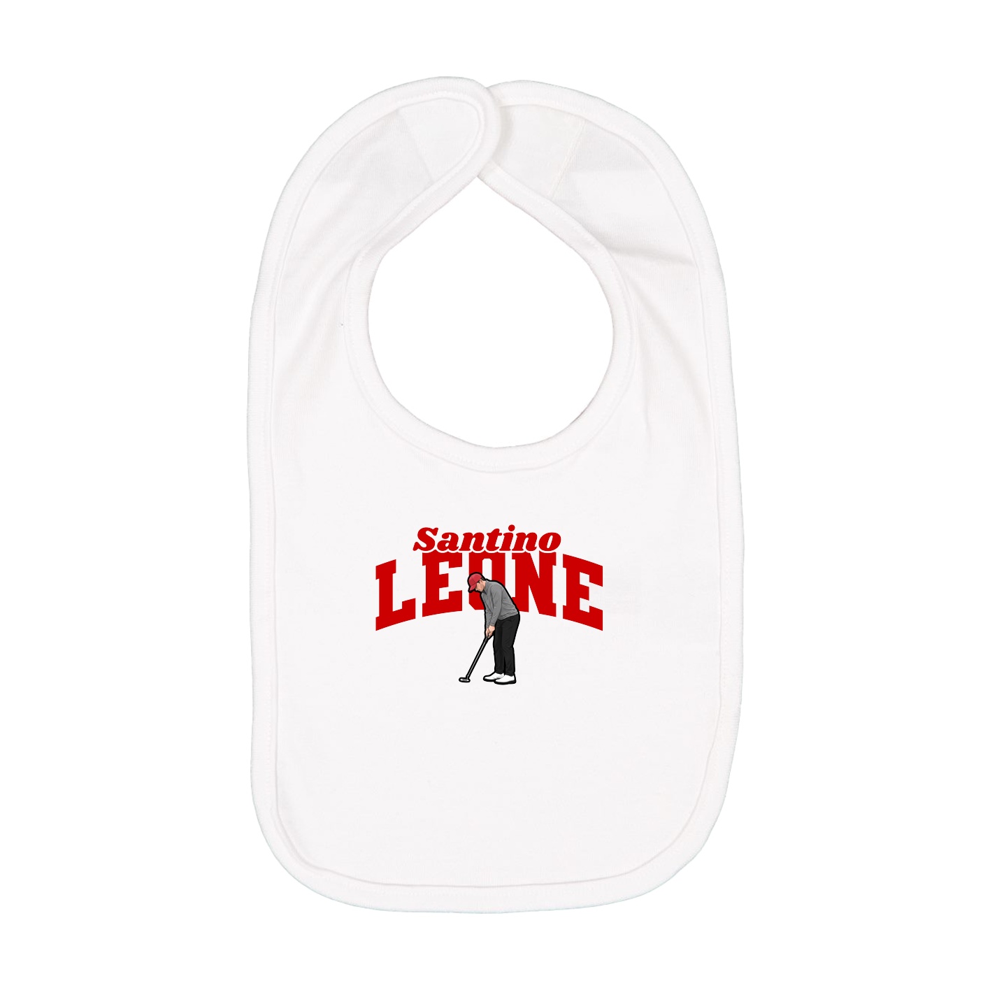 Infant Bib — Signature Arch in White