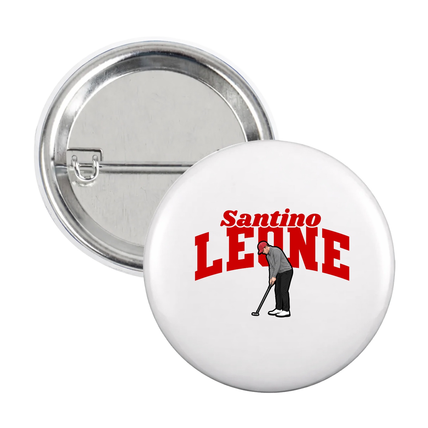 Game Day Button — Signature Arch in White