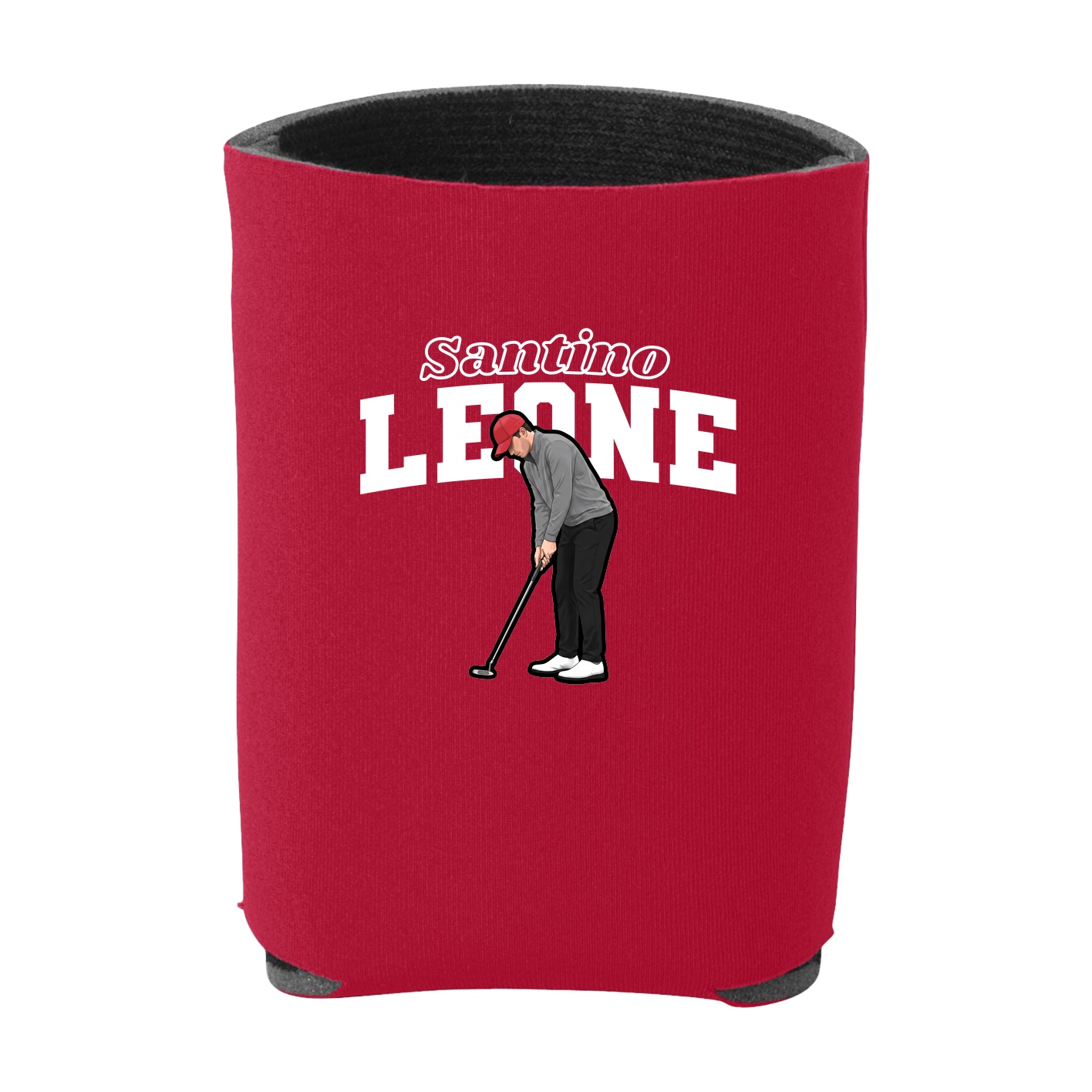 Can Holder — Name Arch in Red