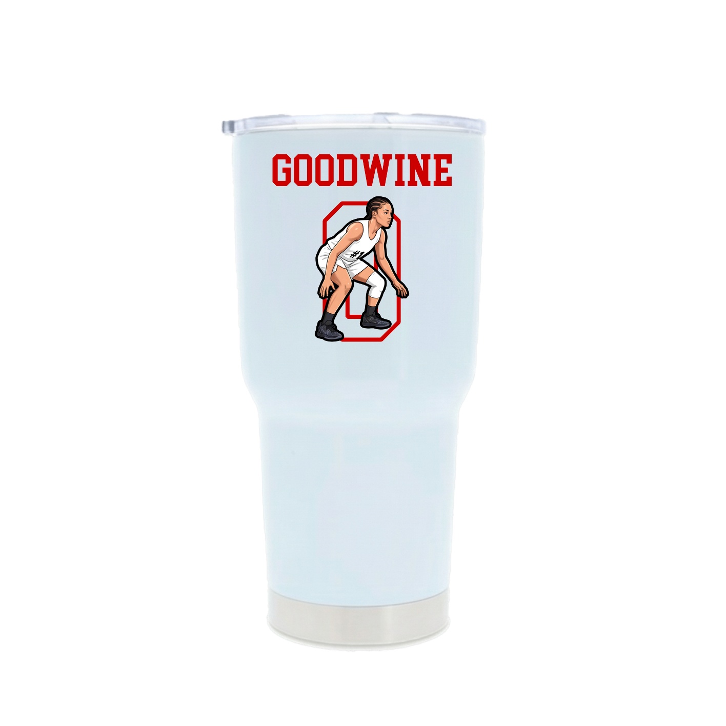 30oz Stainless Steel Tumbler — Shirsey in White