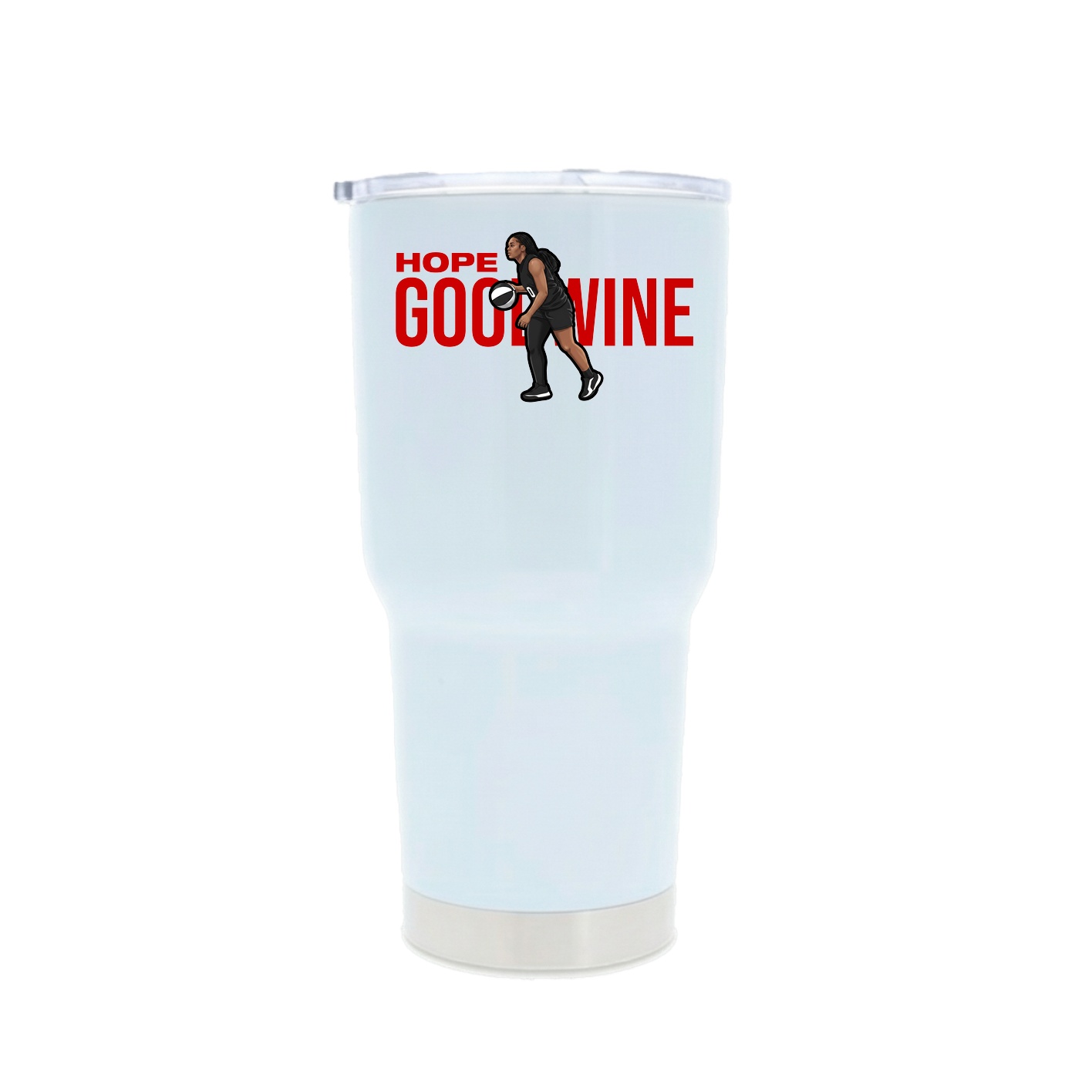 30oz Stainless Steel Tumbler — Player Name in White