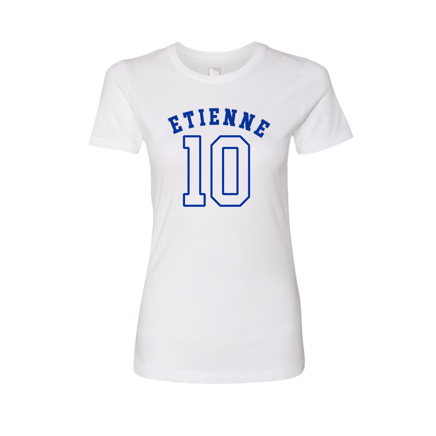 Fitted Women's Tee — Shirsey Arch in White