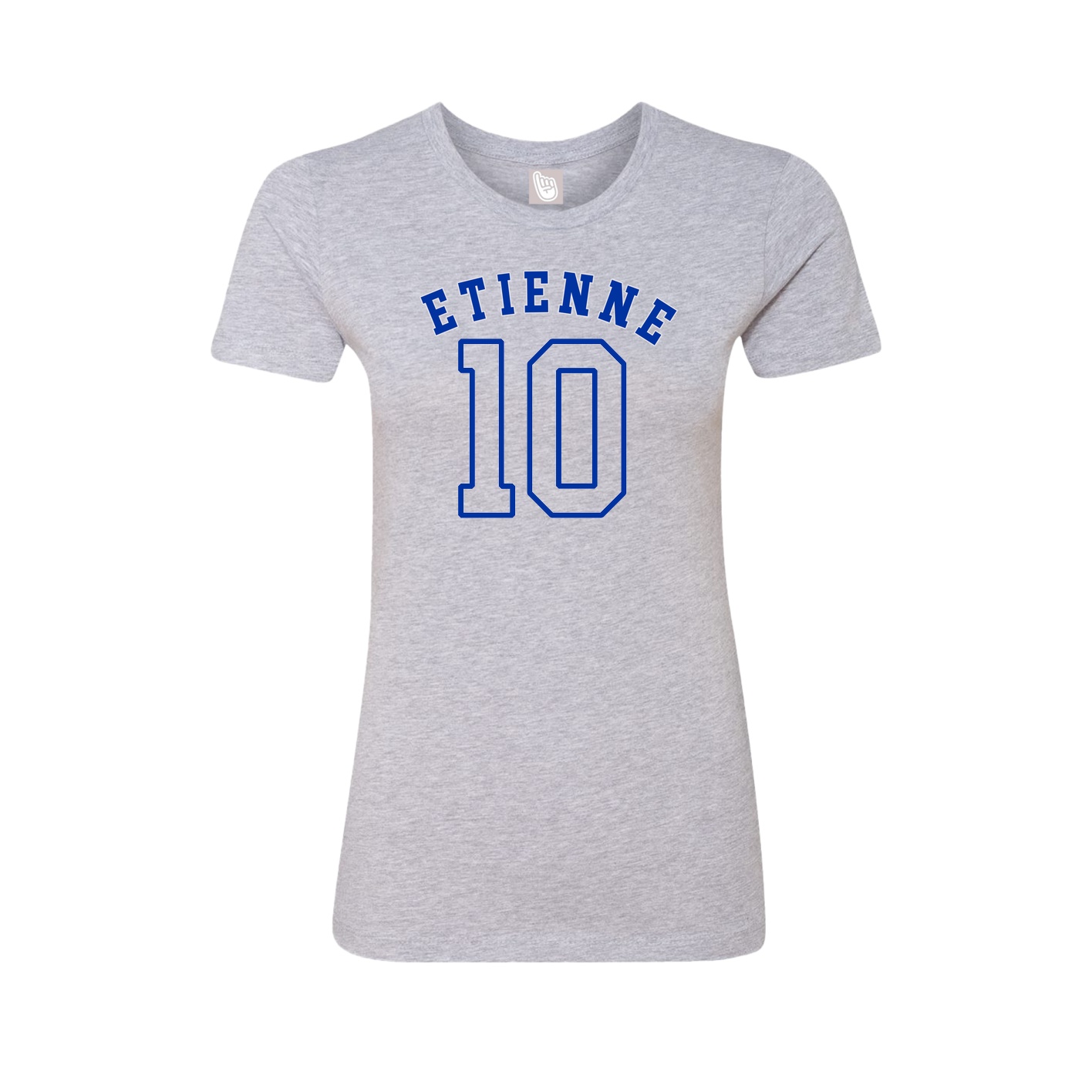 Fitted Women's Tee — Shirsey Arch in Grey