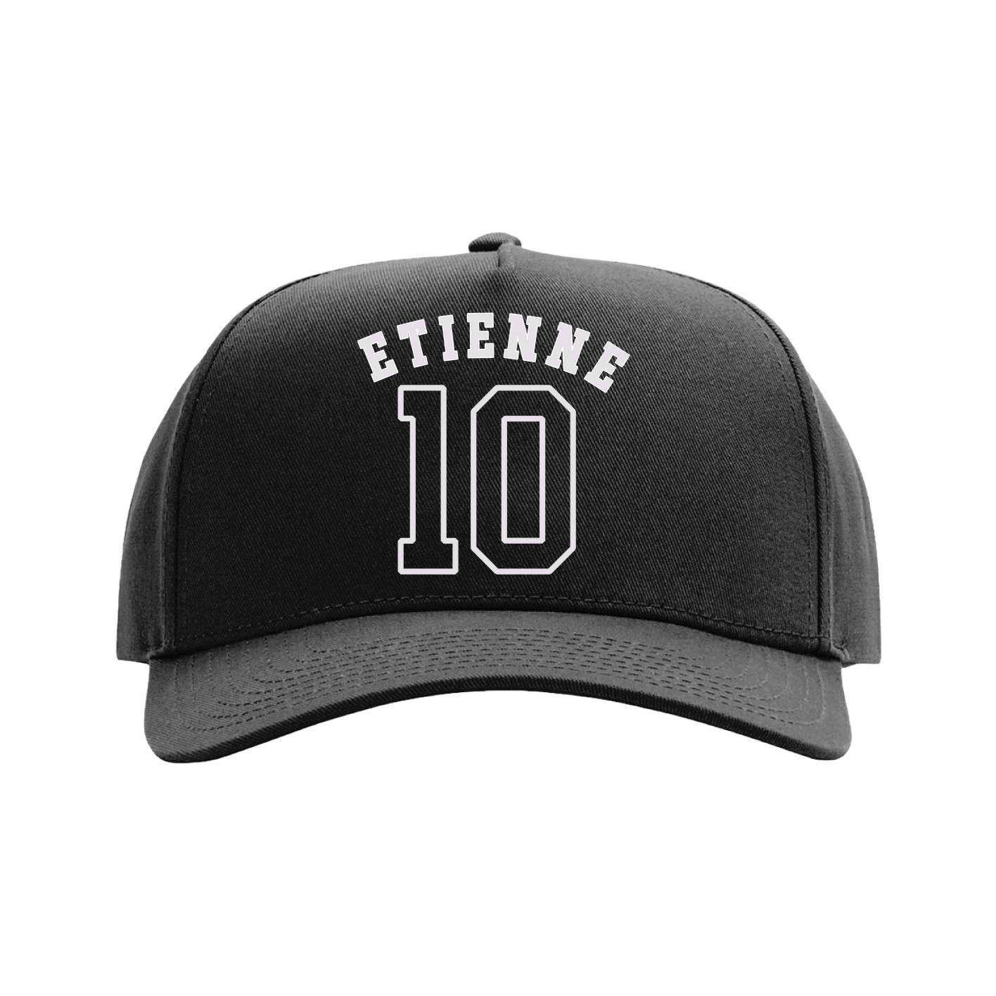 Full Fabric Five-Panel Champ Cap — Shirsey Arch in Black