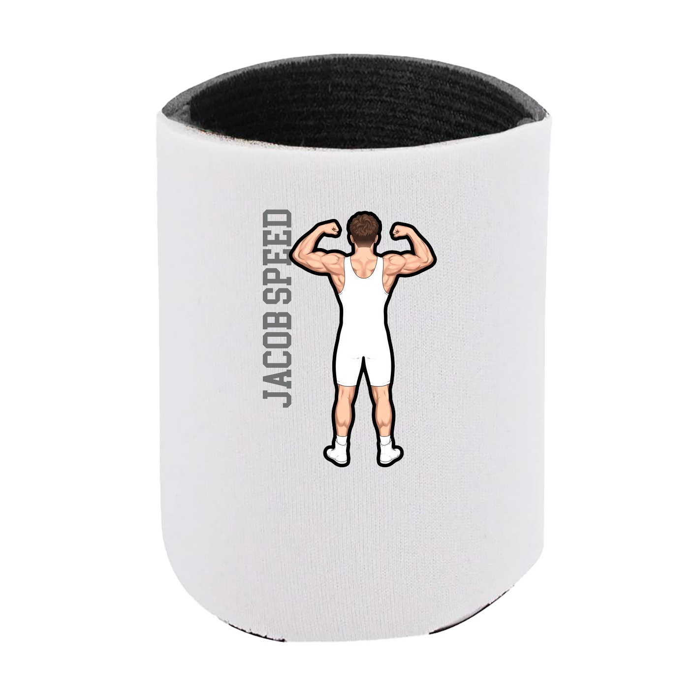 Can Holder — Name Vertical in White