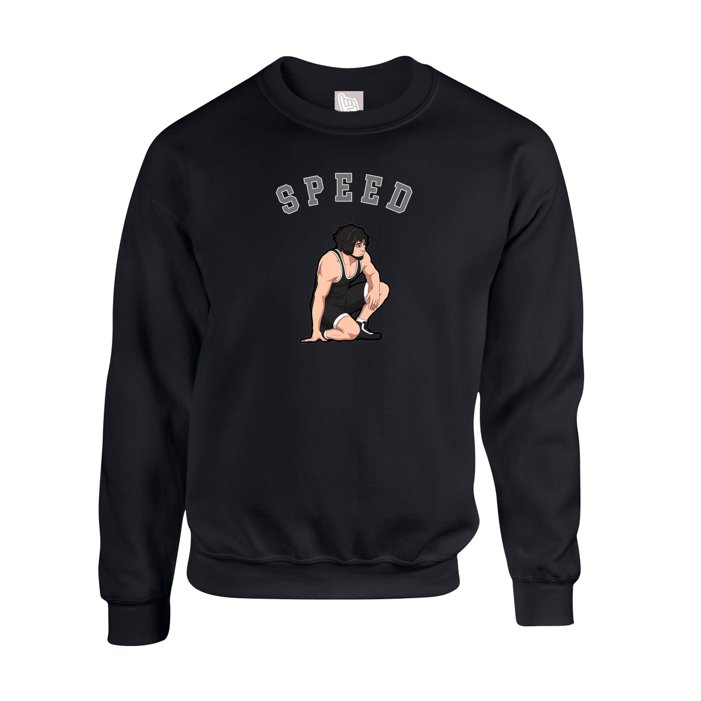 Fleece Crew — Shirsey Arch in Black