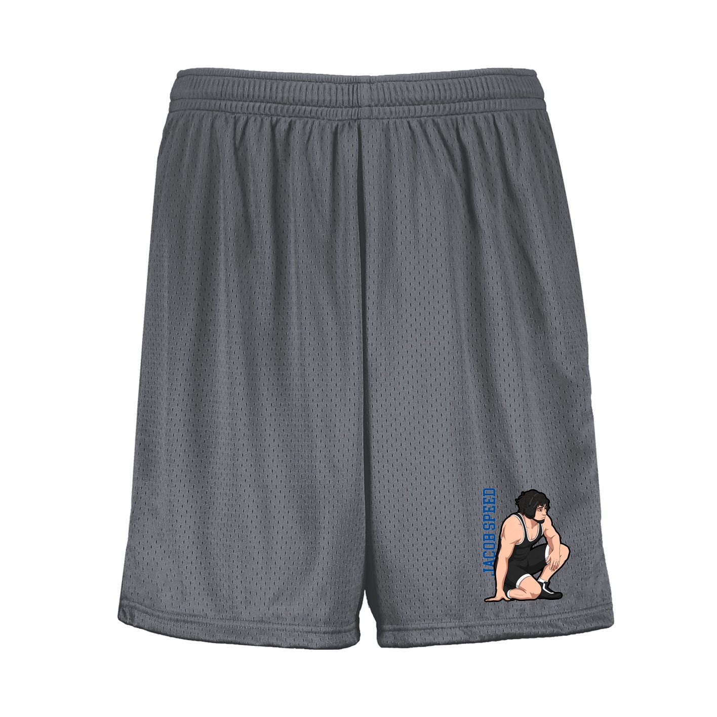 Shorts — Name Vertical in Grey