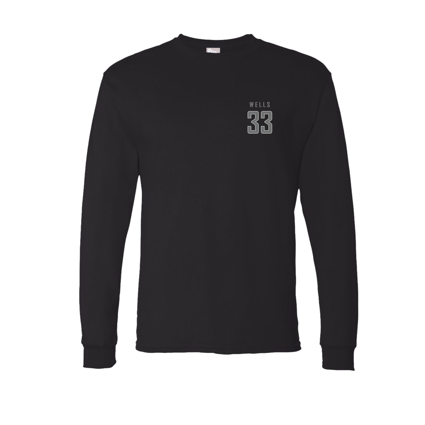 Long Sleeve Tee — Mesh Shirsey in Black