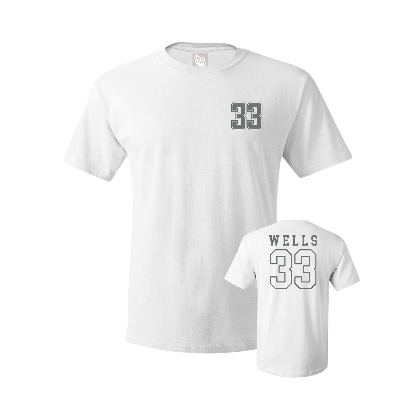 Youth Tee — Chest Back in White
