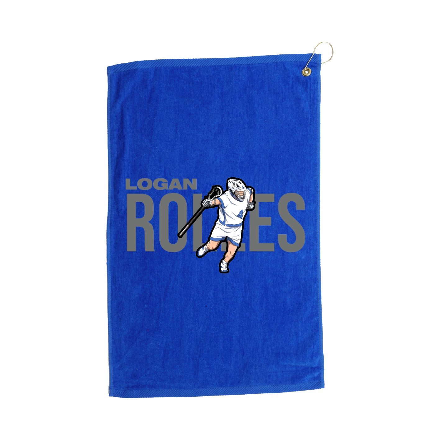 Golf Towel — Player Name in Royal