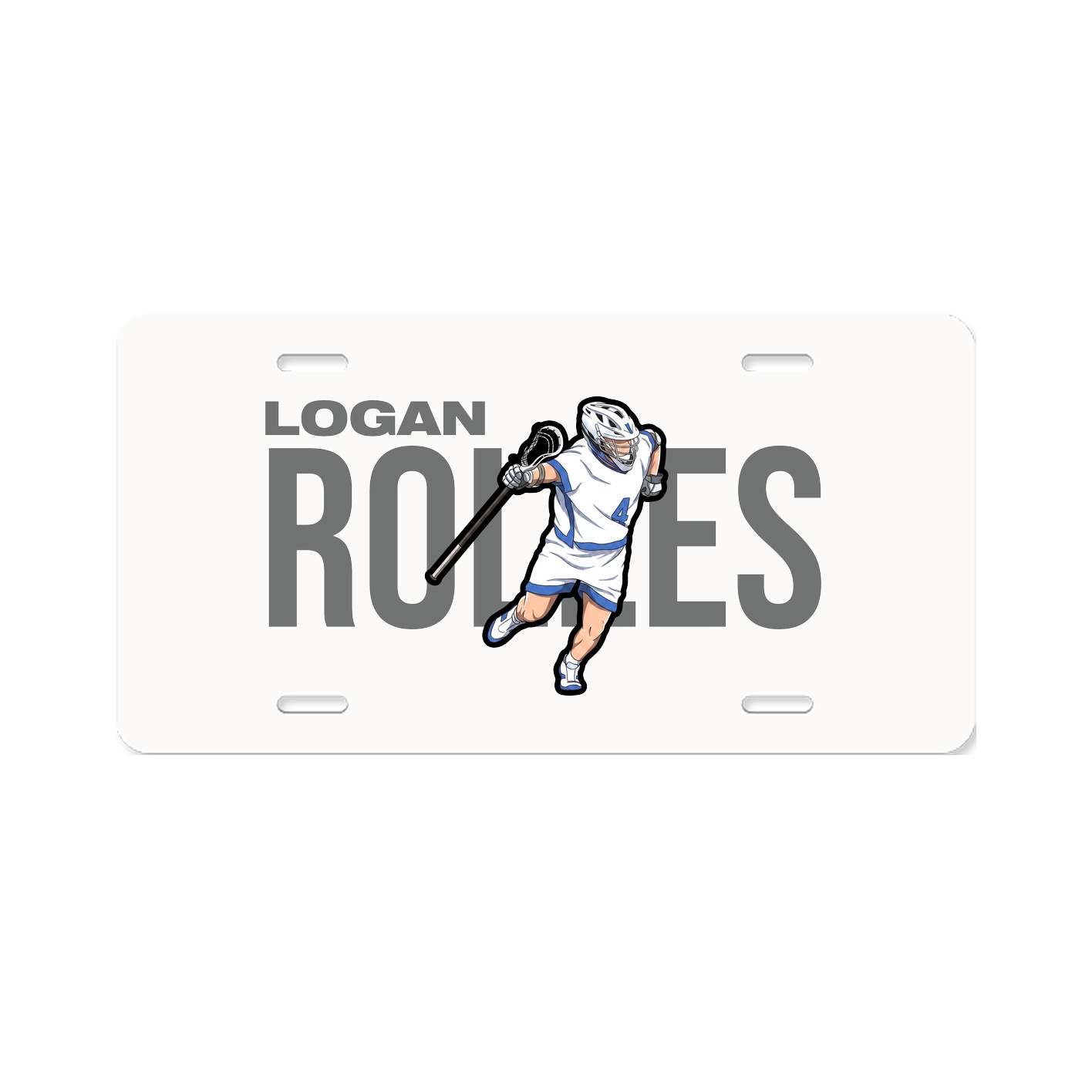 License Plate — Player Name in Classic