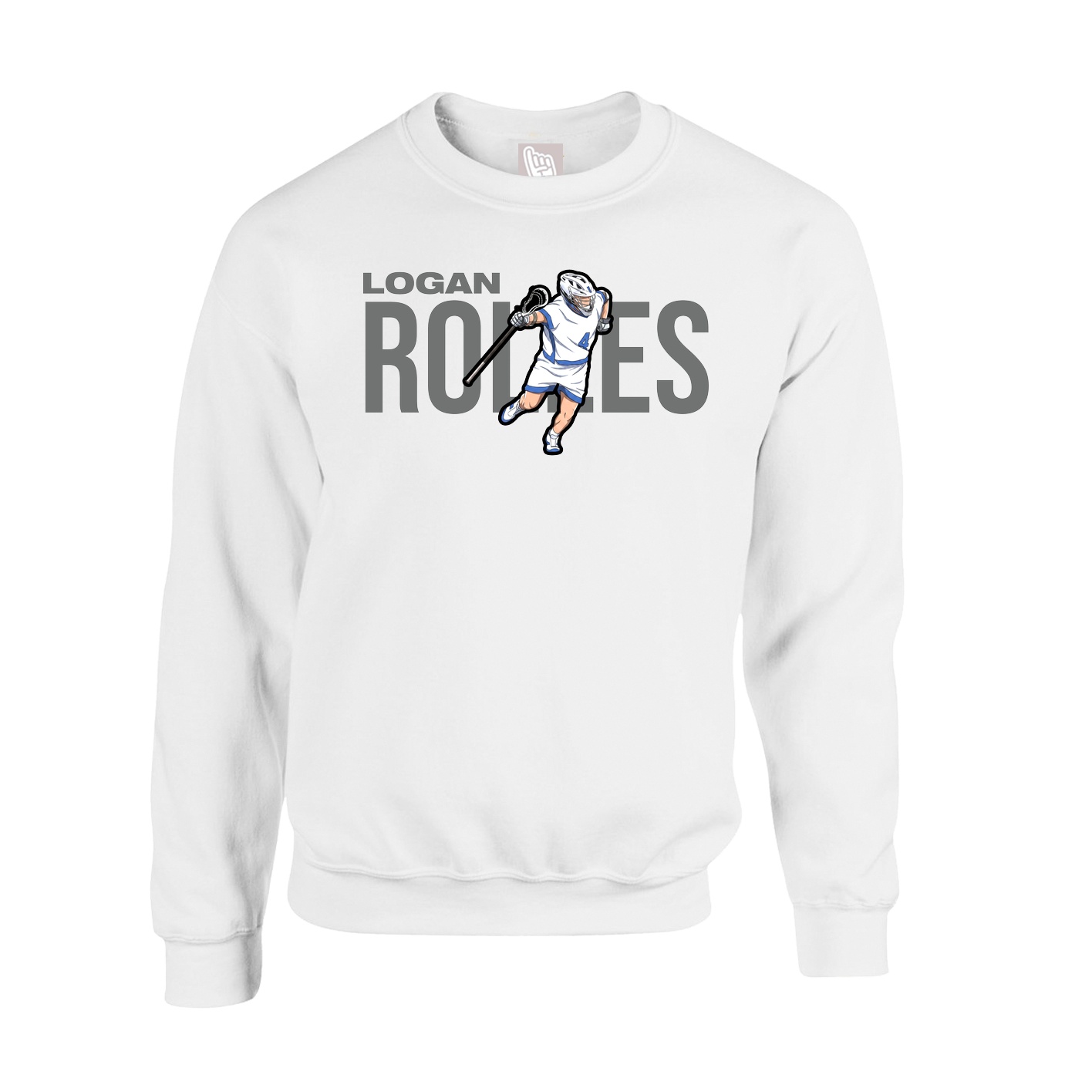 Fleece Crew — Player Name in White