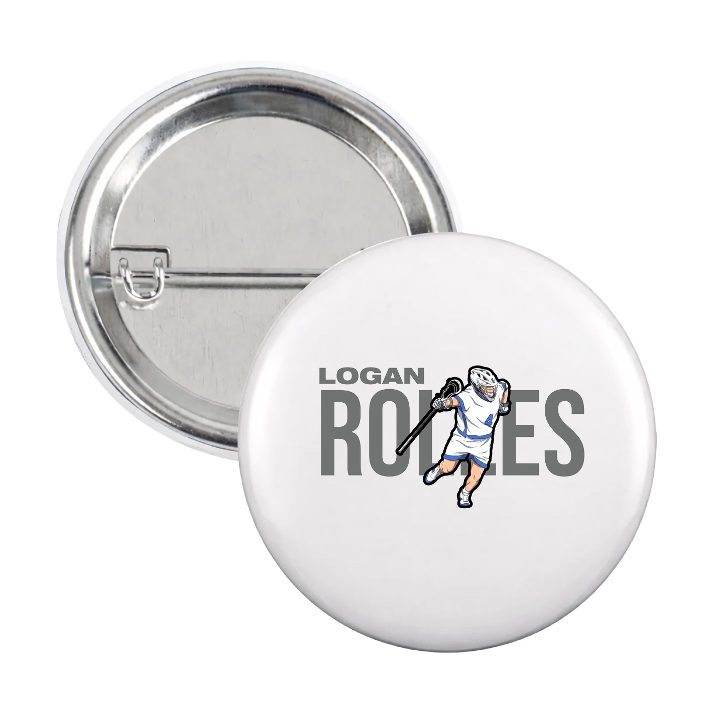 Game Day Button — Player Name in White