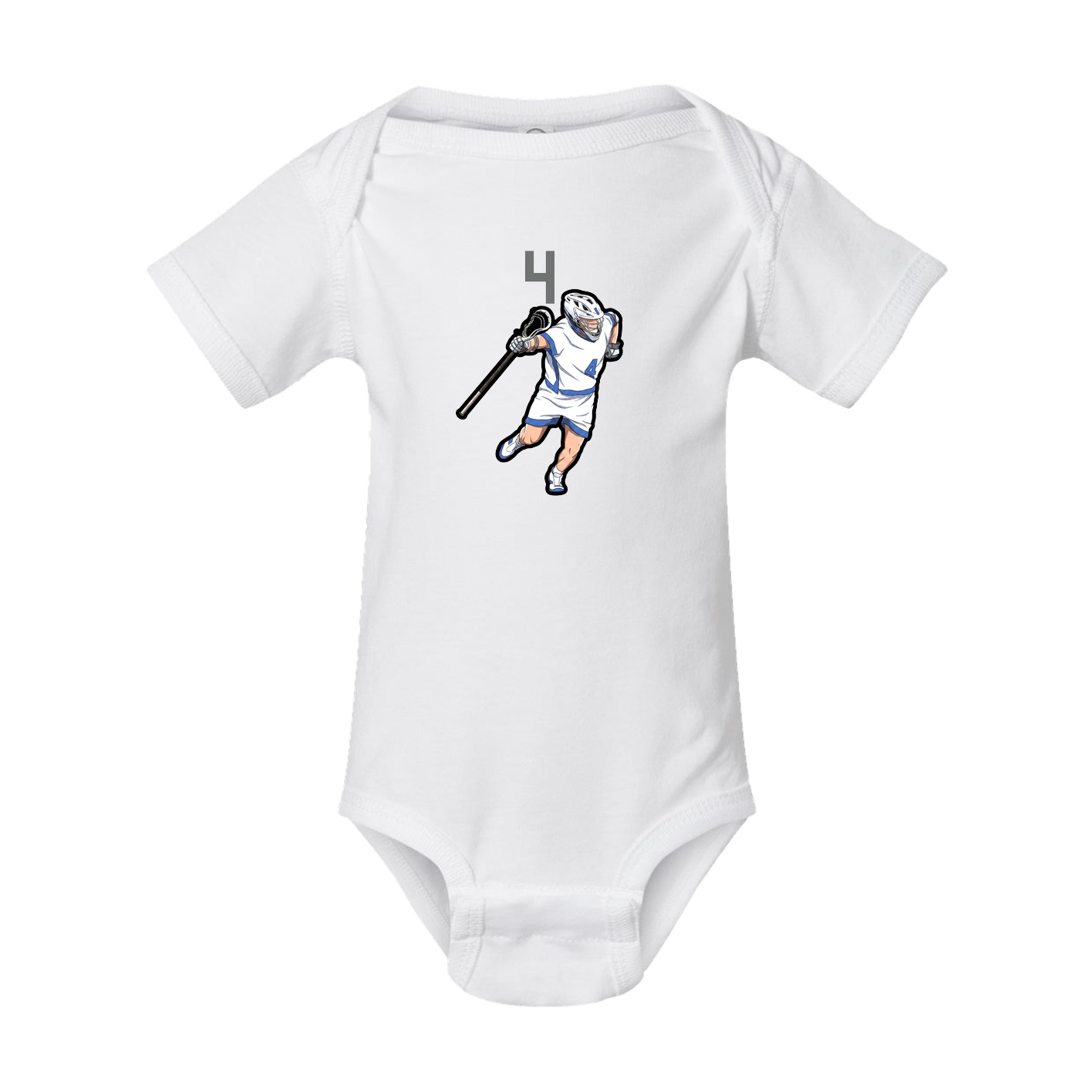 Baby Onesie — Number Top in White