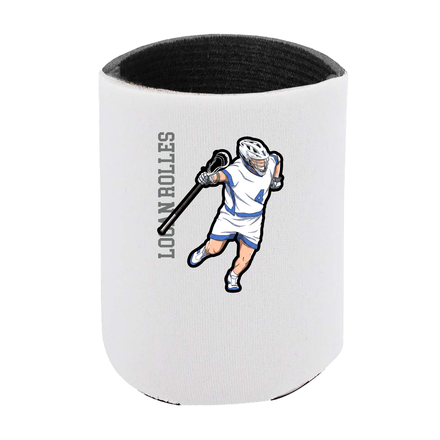 Can Holder — Name Vertical in White