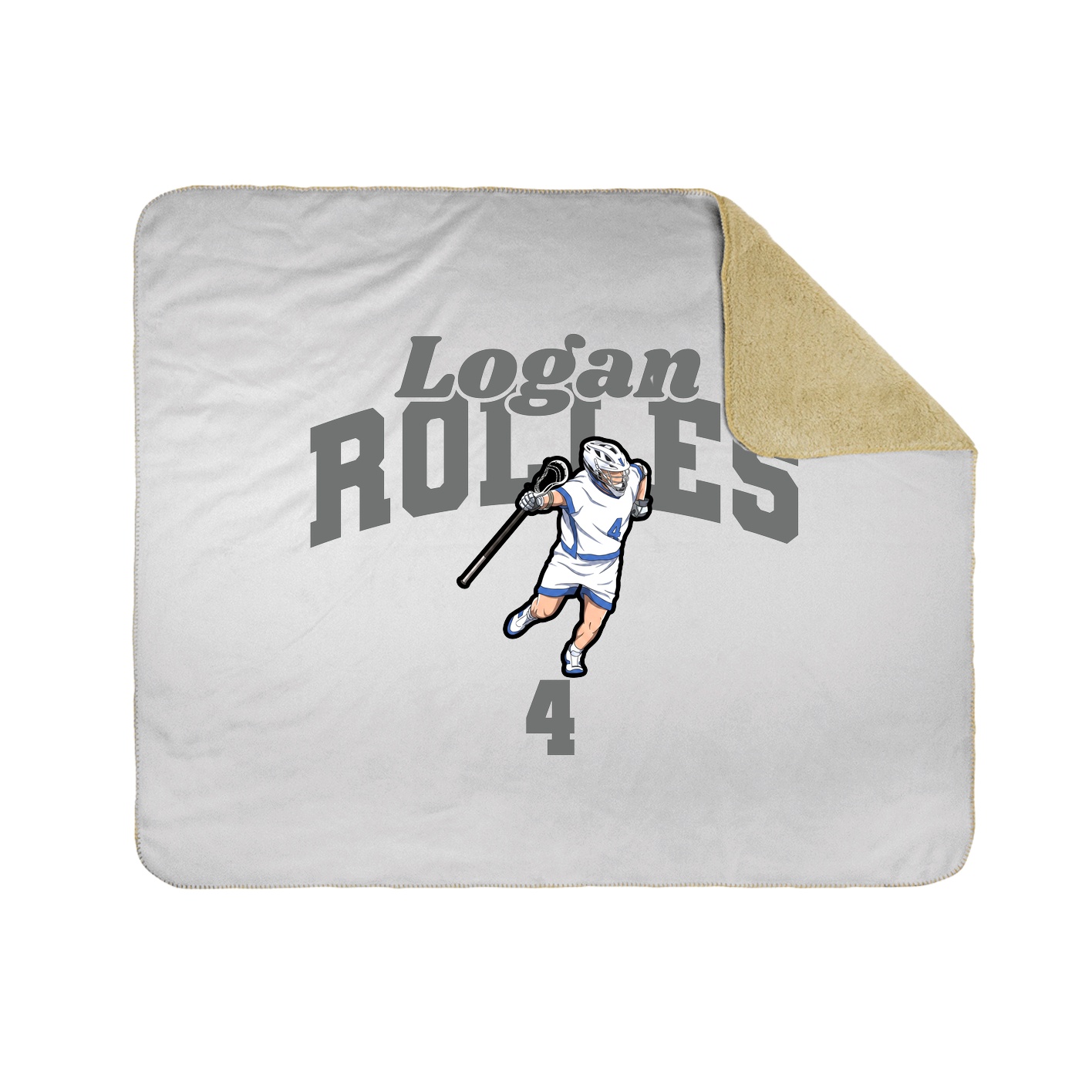 Throw Blanket — Signature Arch in White