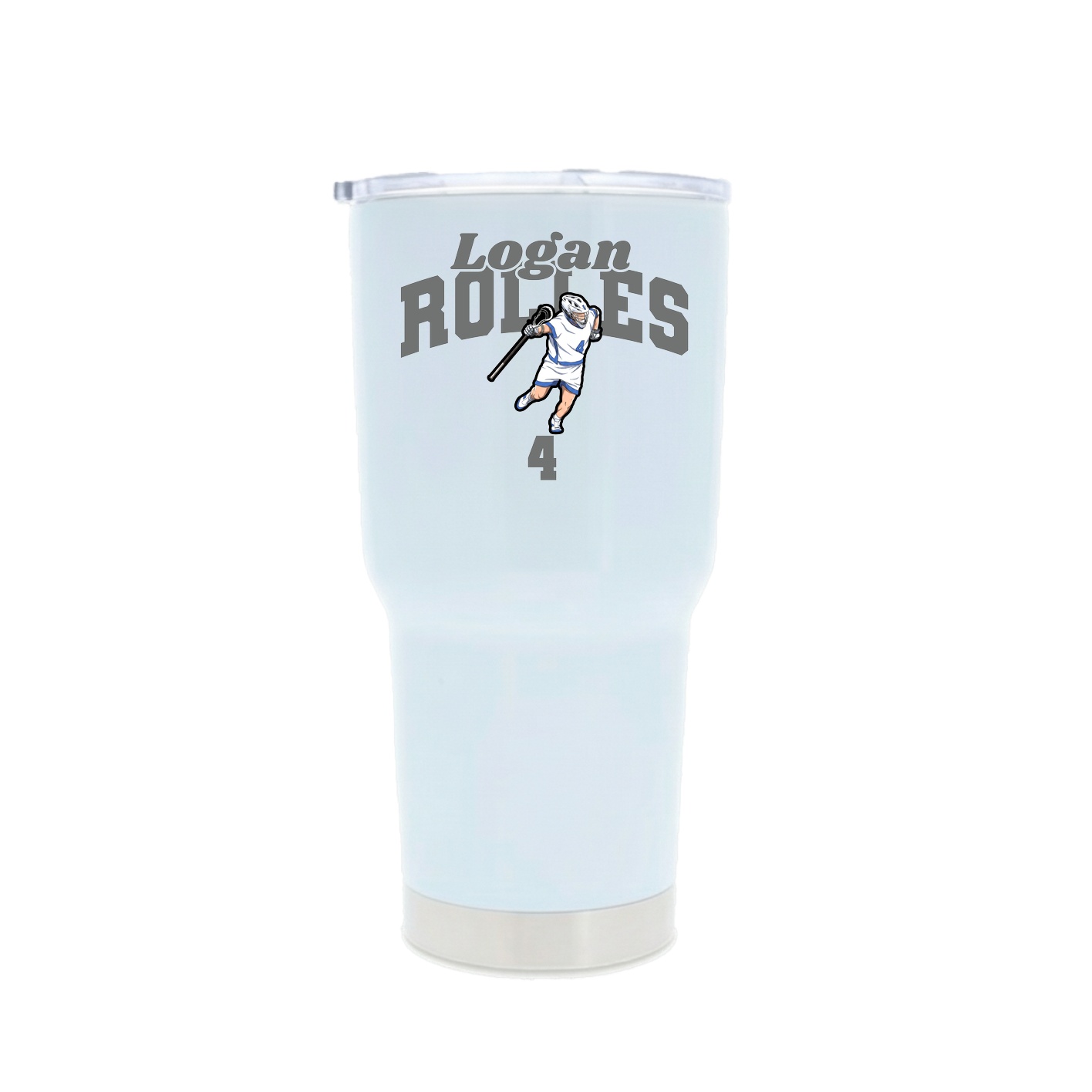 30oz Stainless Steel Tumbler — Signature Arch in White