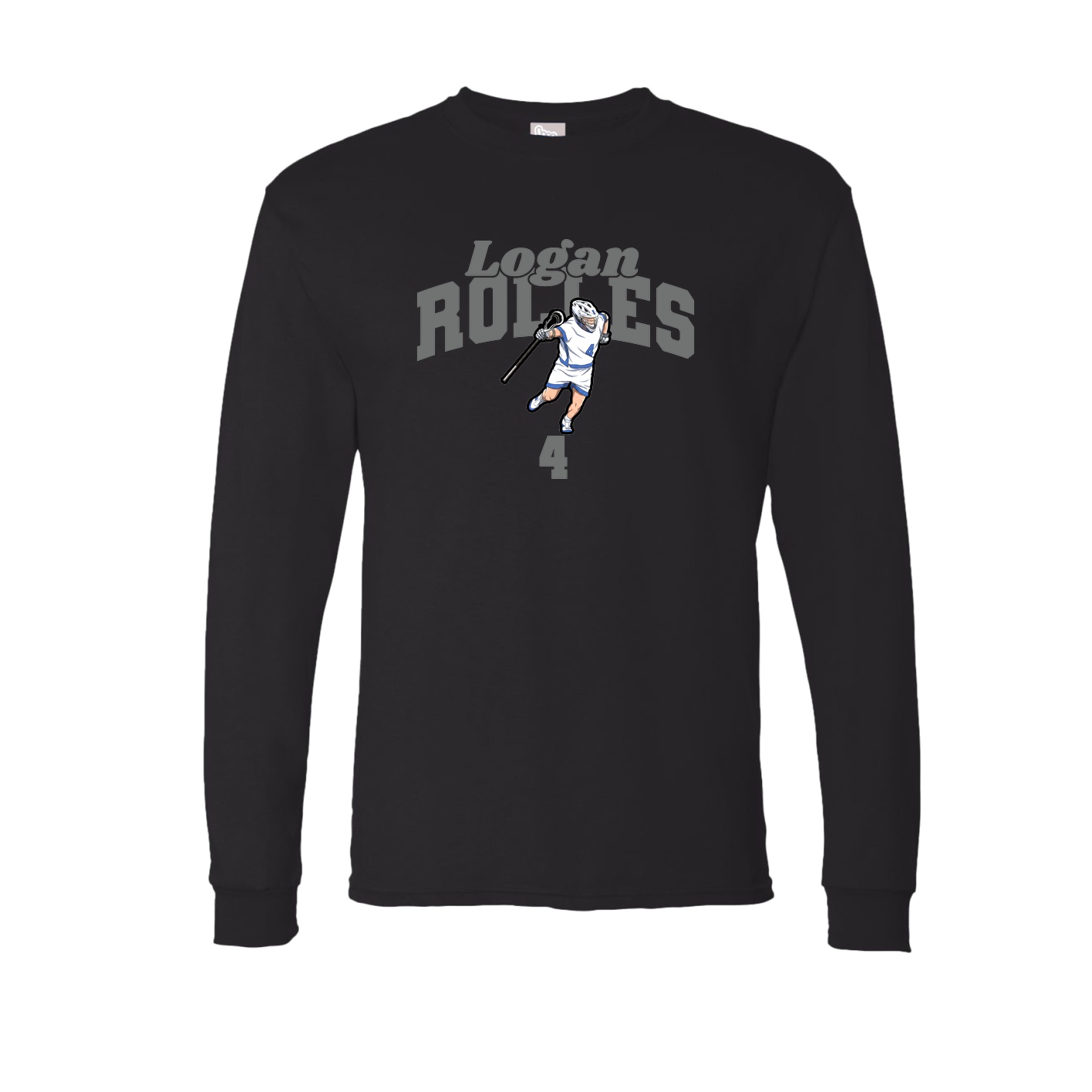 Long Sleeve Tee — Signature Arch in Black