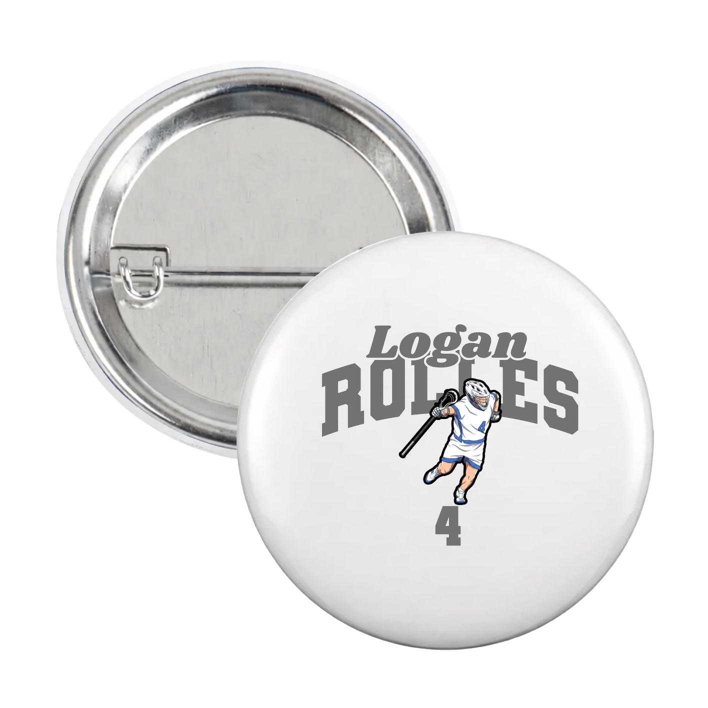 Game Day Button — Signature Arch in White