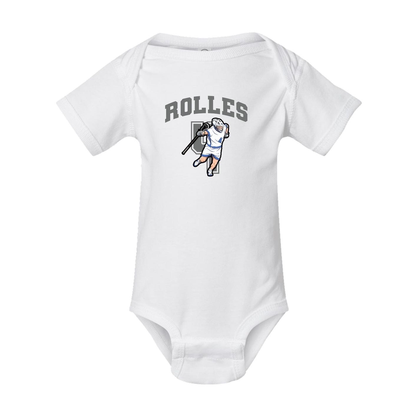 Baby Onesie — Number in White
