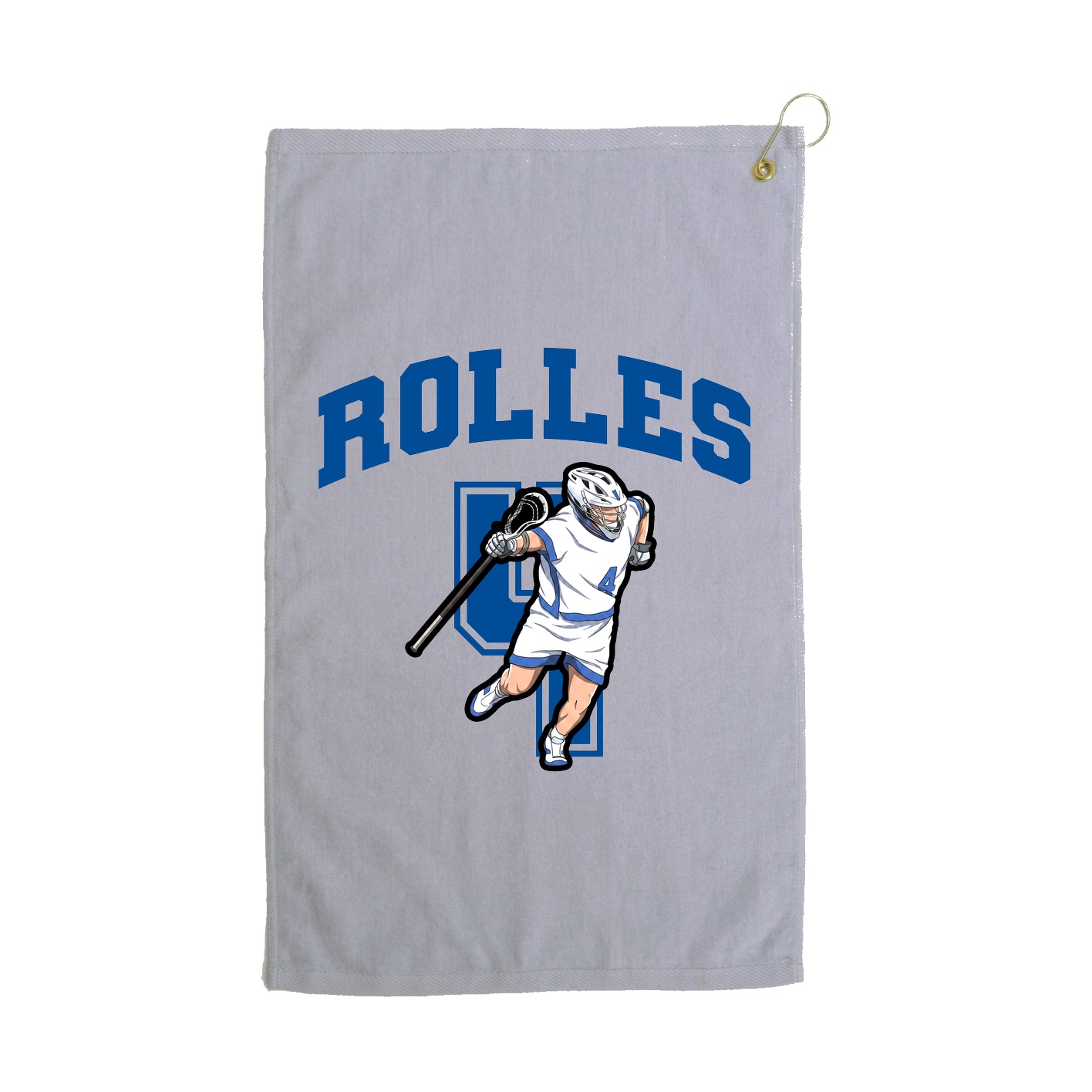 Golf Towel — Number in Grey