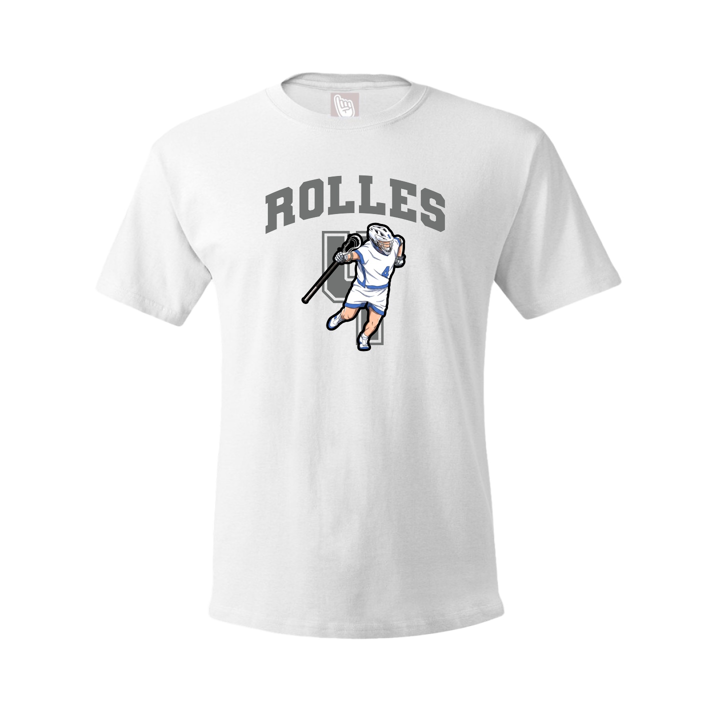 Youth Tee — Number in White